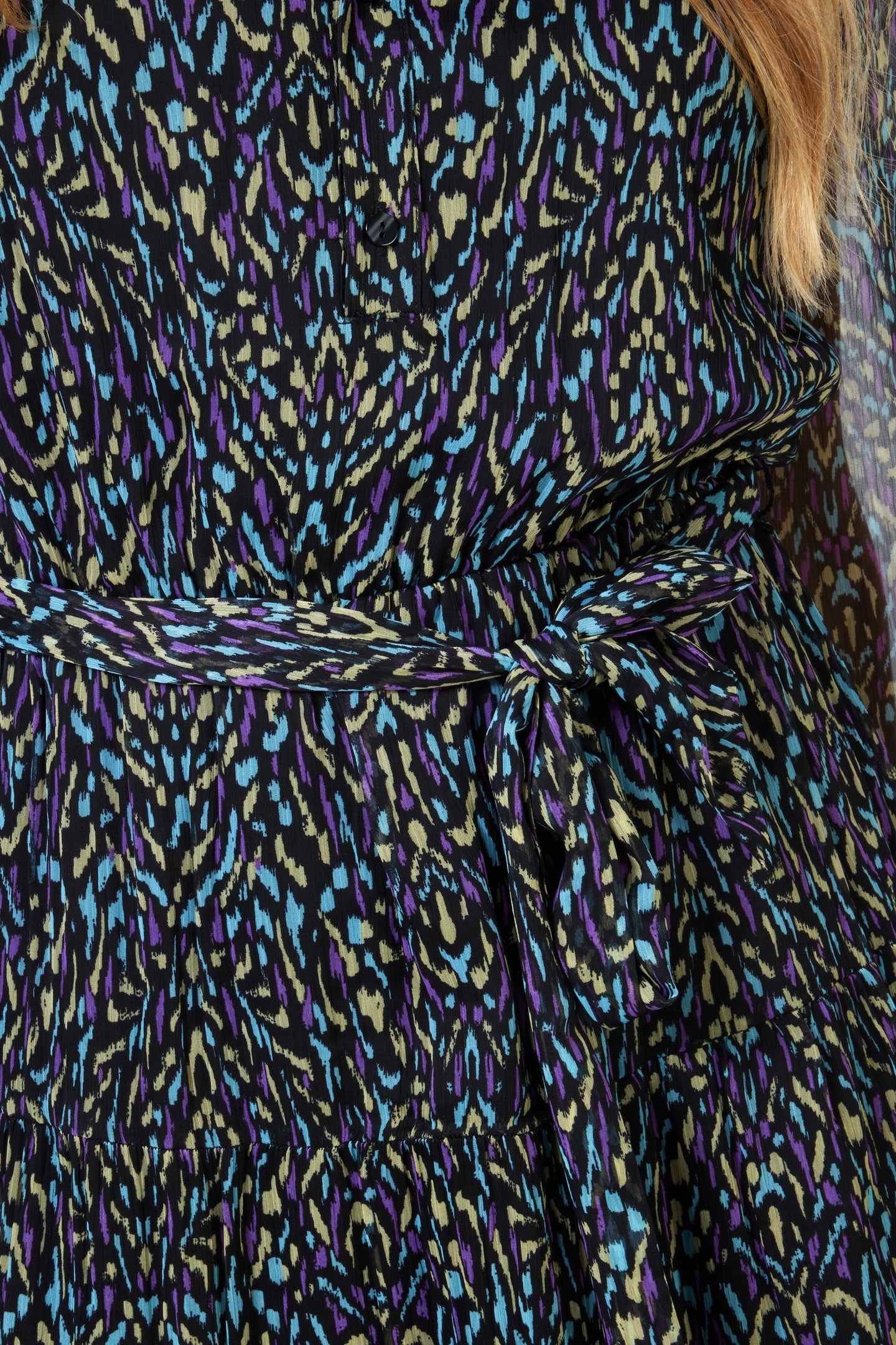 DRESS SHORT PIN TUCK MAGIC EARTH PRINT 7