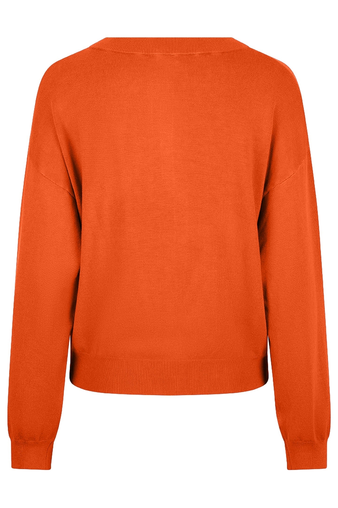 SWEATER BATWING BUTTONED CUFF ORANGE 2