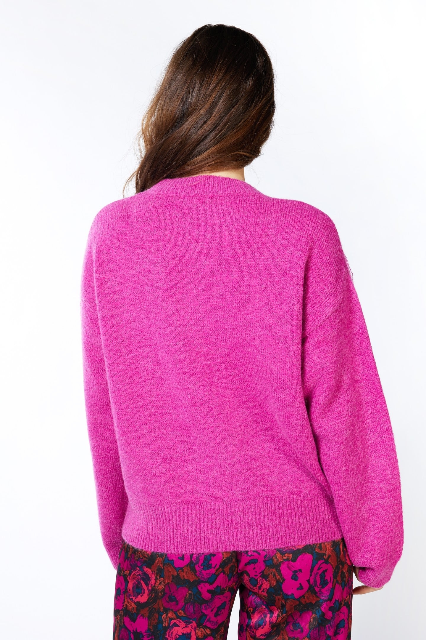 SWEATER FRINGES FUCHSIA 3