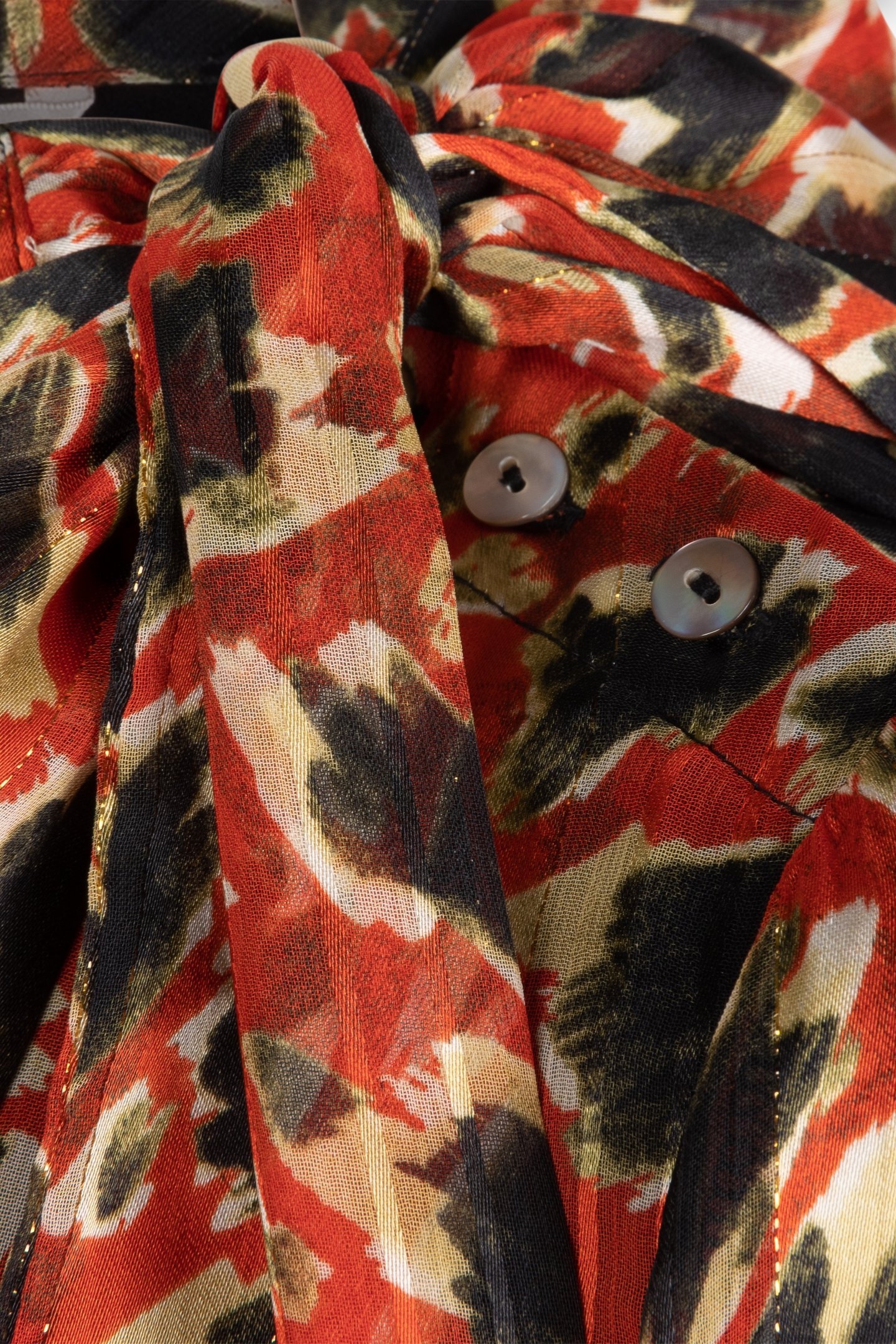 BLOUSE SHAWL COLLAR LEOPARD SKINS PRINT 7