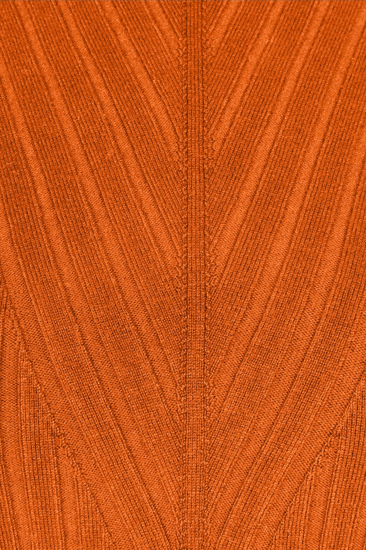 SWEATER TOP FANCY RIB BASIC KNIT PUMPKIN 3