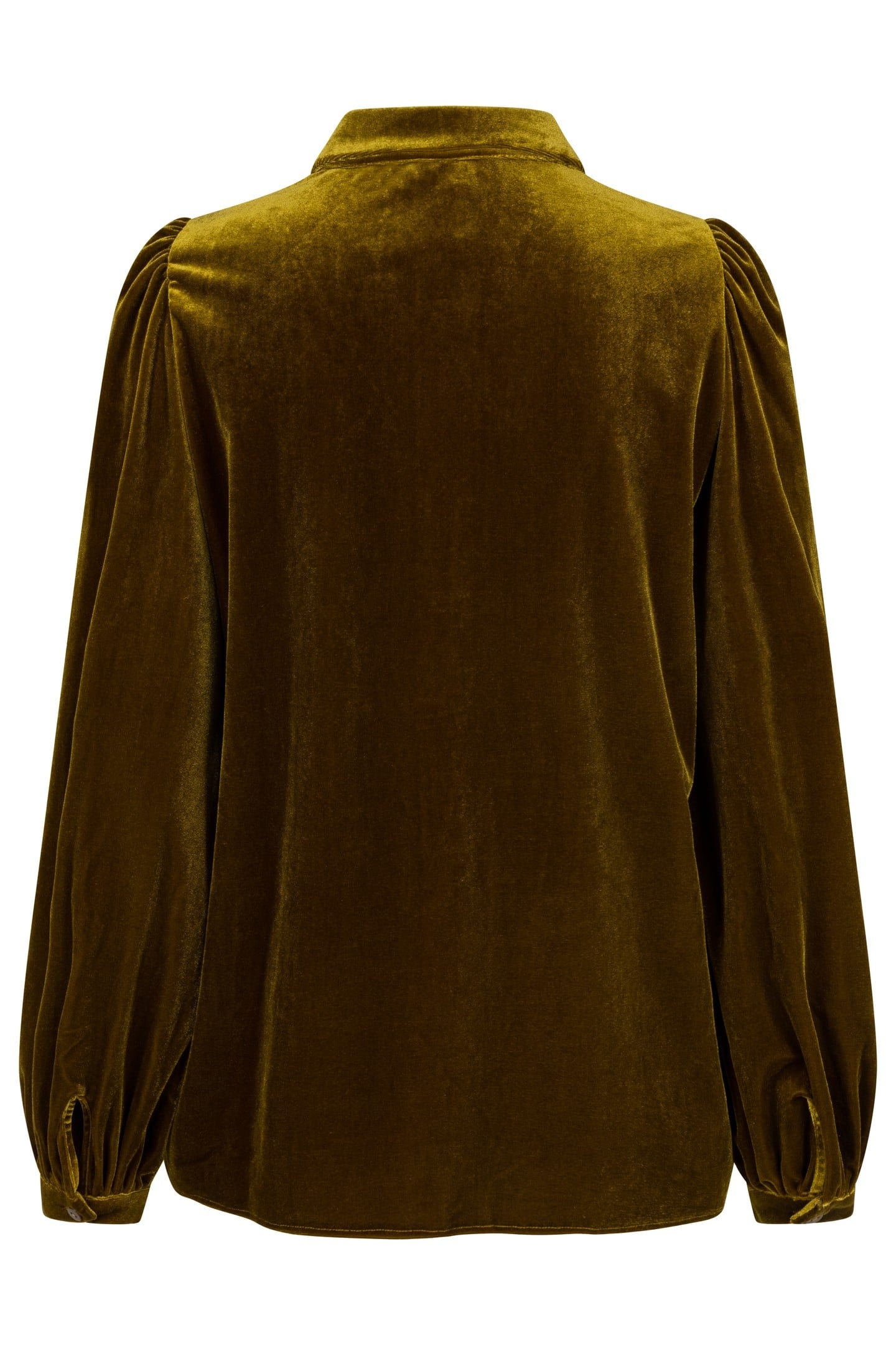 BLOUSE BASIC VELOURS WARM OLIVE 6