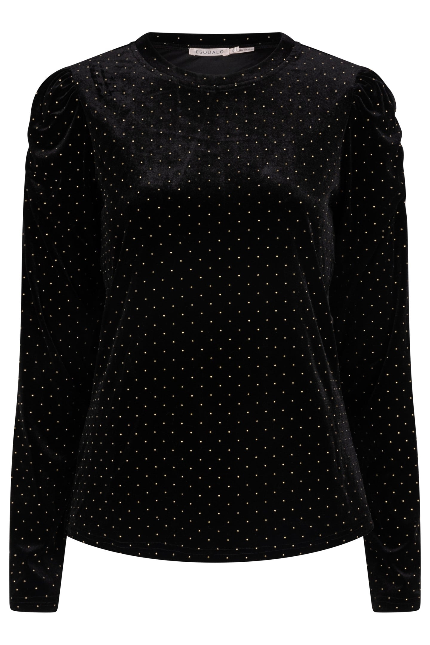 TOP VELVET STUDS BLACK 4