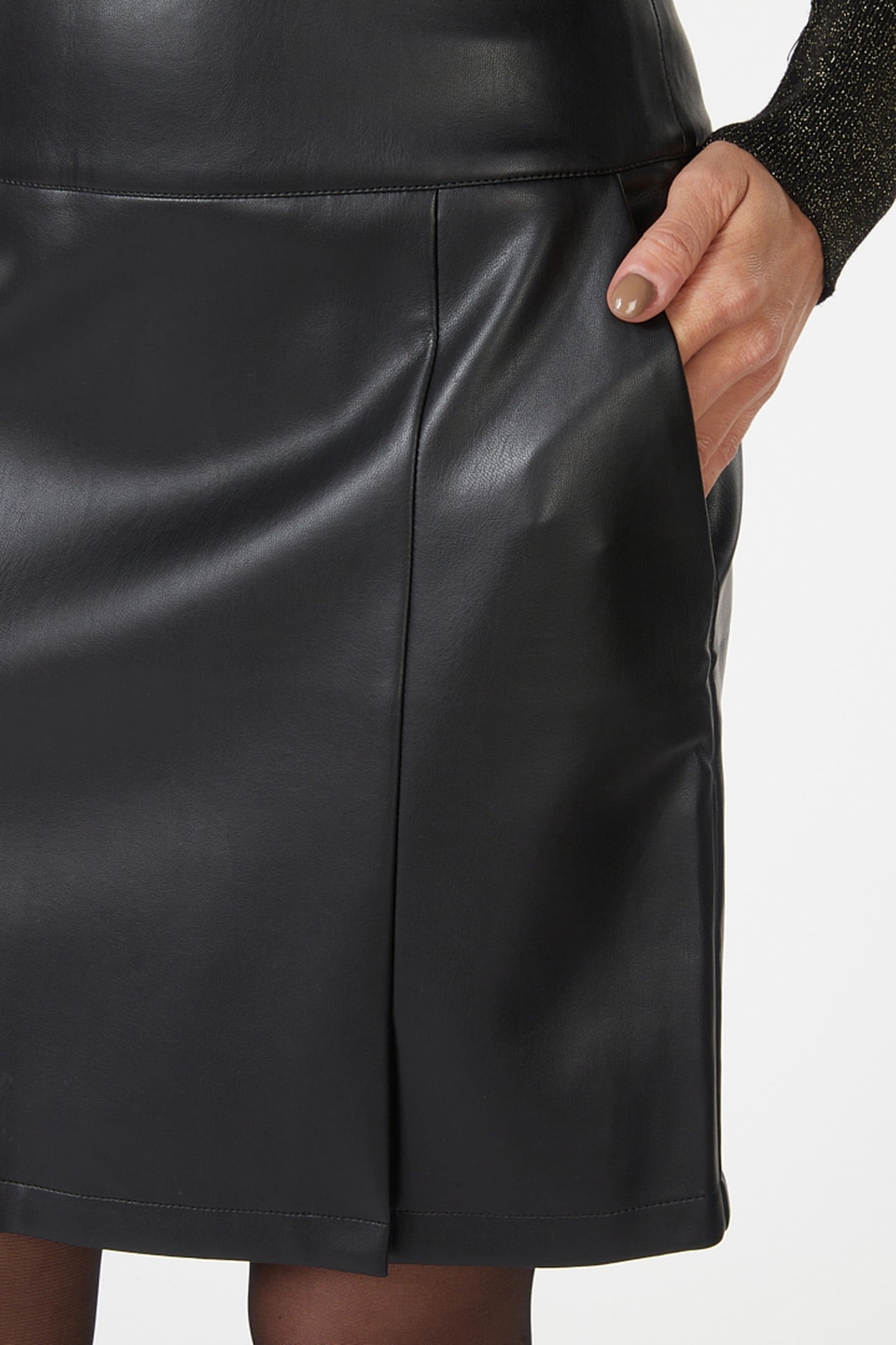 SKIRT PU BLACK 5