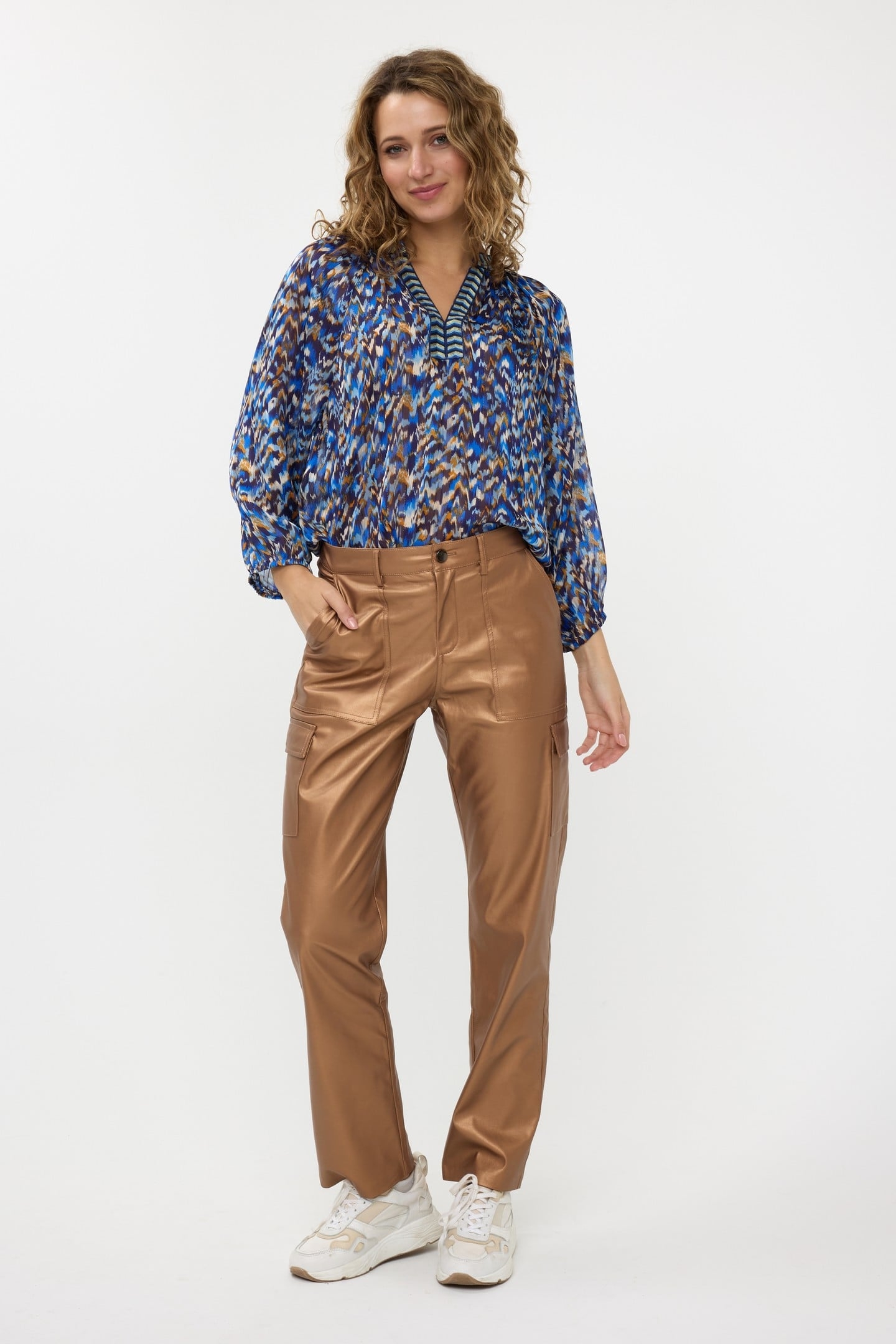 BLOUSE FANCY TAPE MYSTERY ESTATE PRINT 1