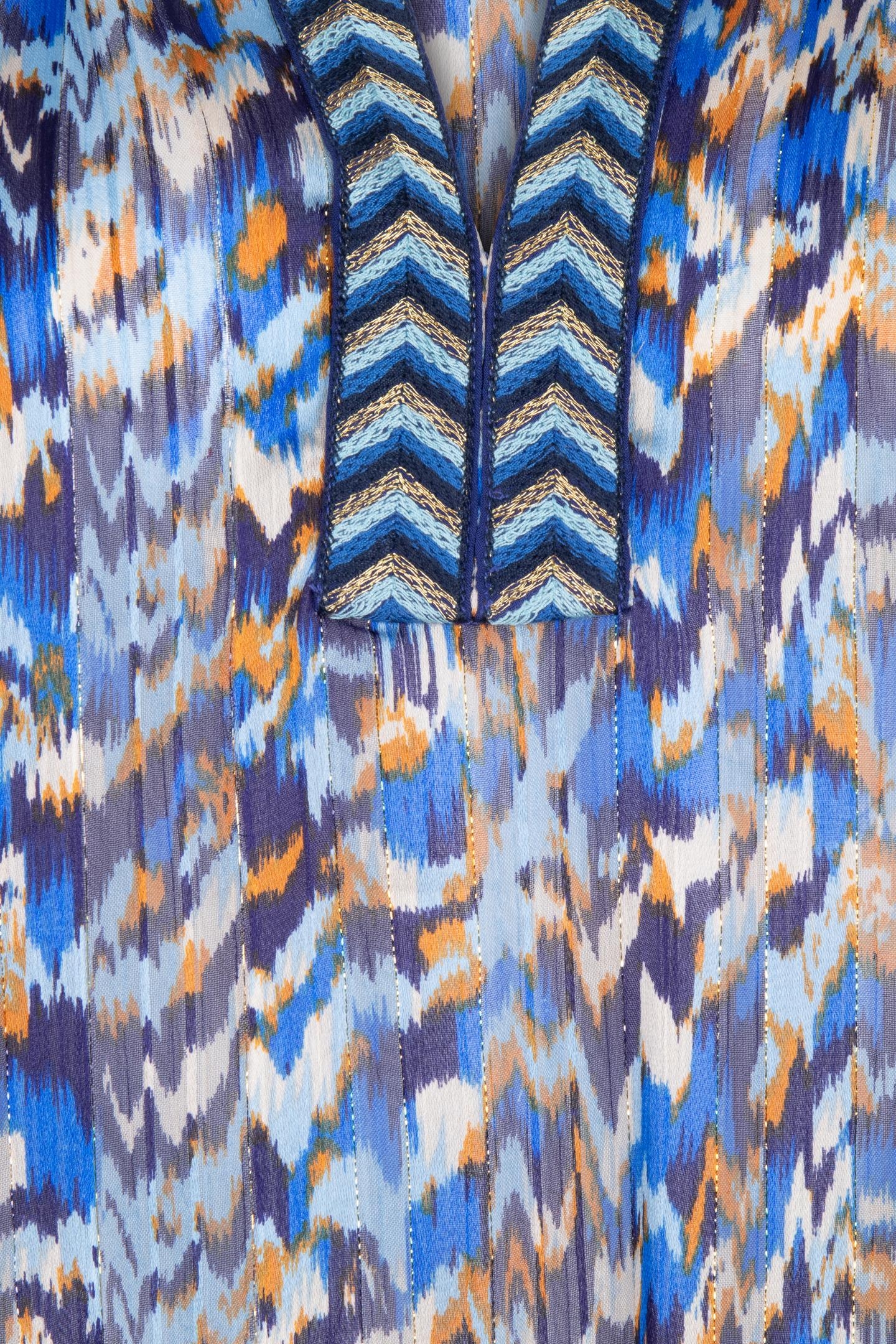 BLOUSE FANCY TAPE MYSTERY ESTATE PRINT 6