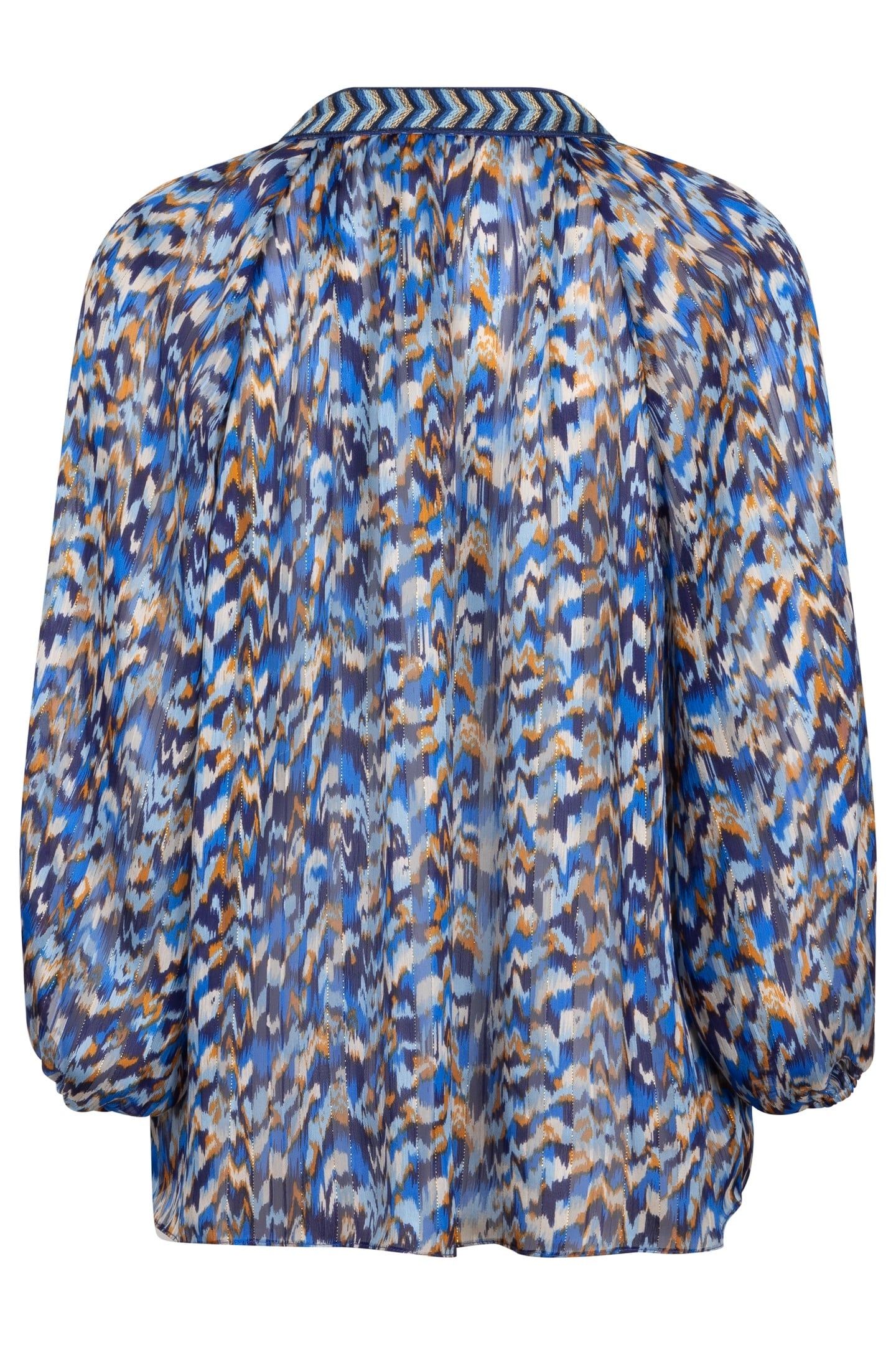 BLOUSE FANCY TAPE MYSTERY ESTATE PRINT 5