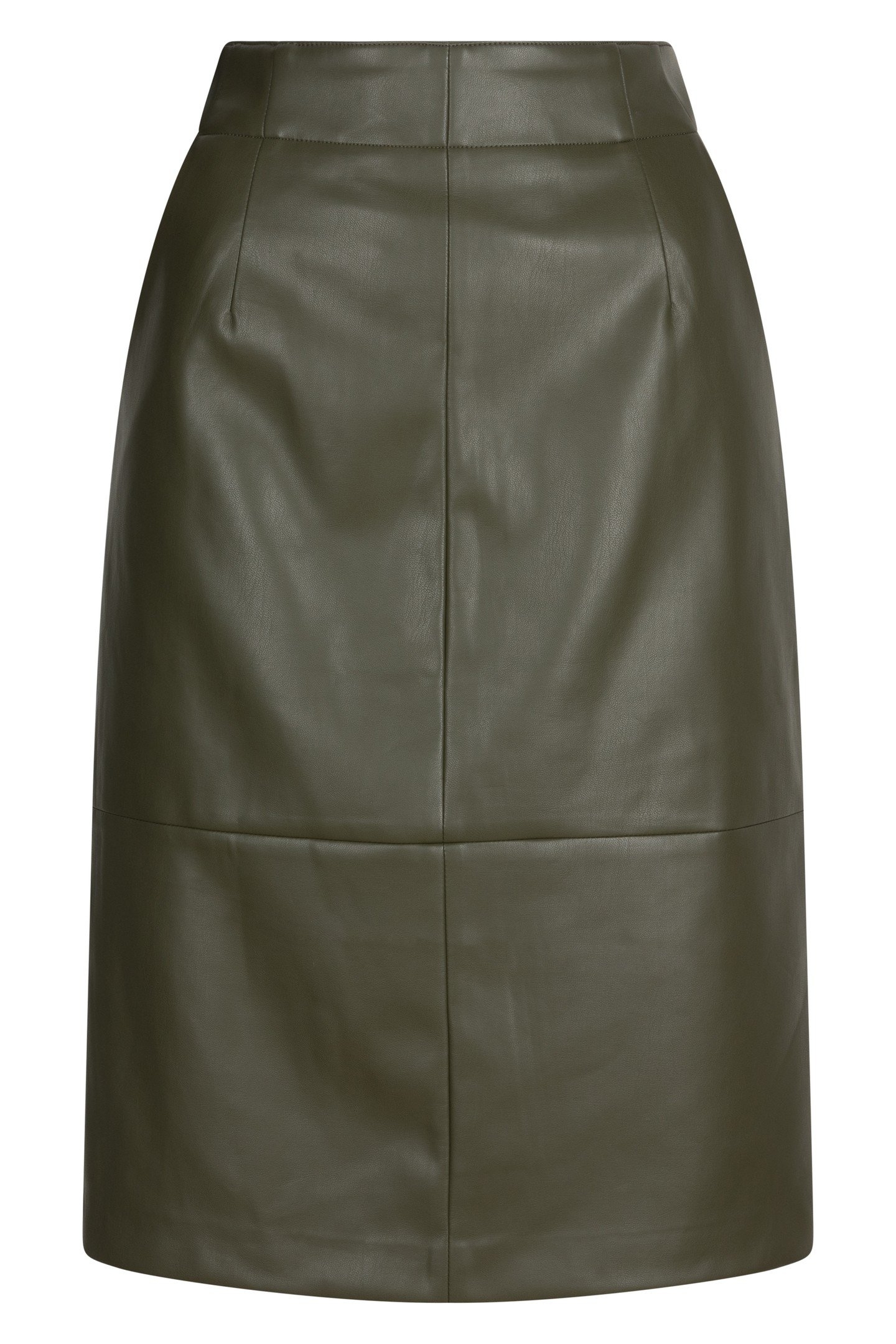 SKIRT PENCIL VEGAN LEATHER GREEN 4
