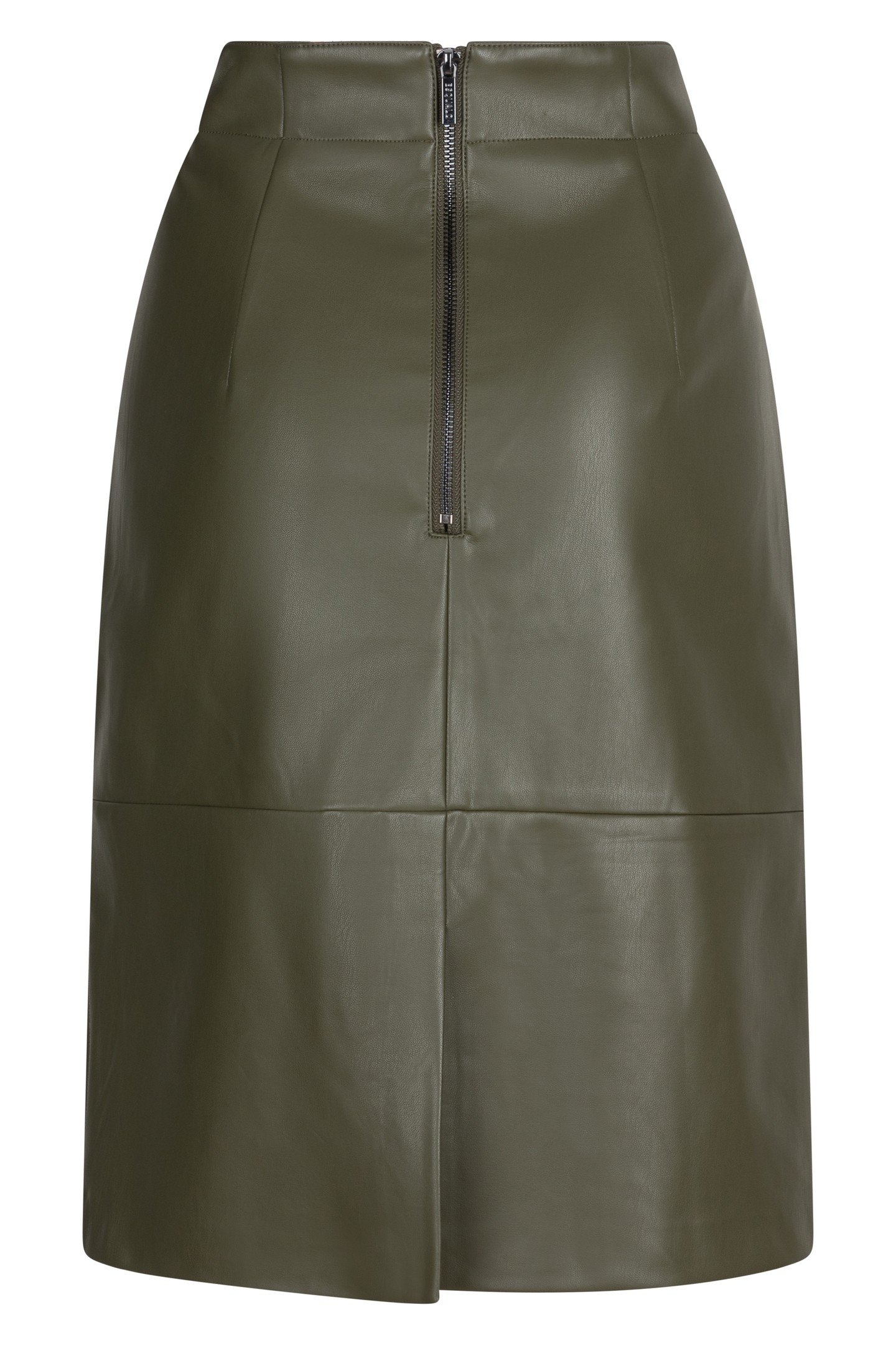 SKIRT PENCIL VEGAN LEATHER GREEN 5
