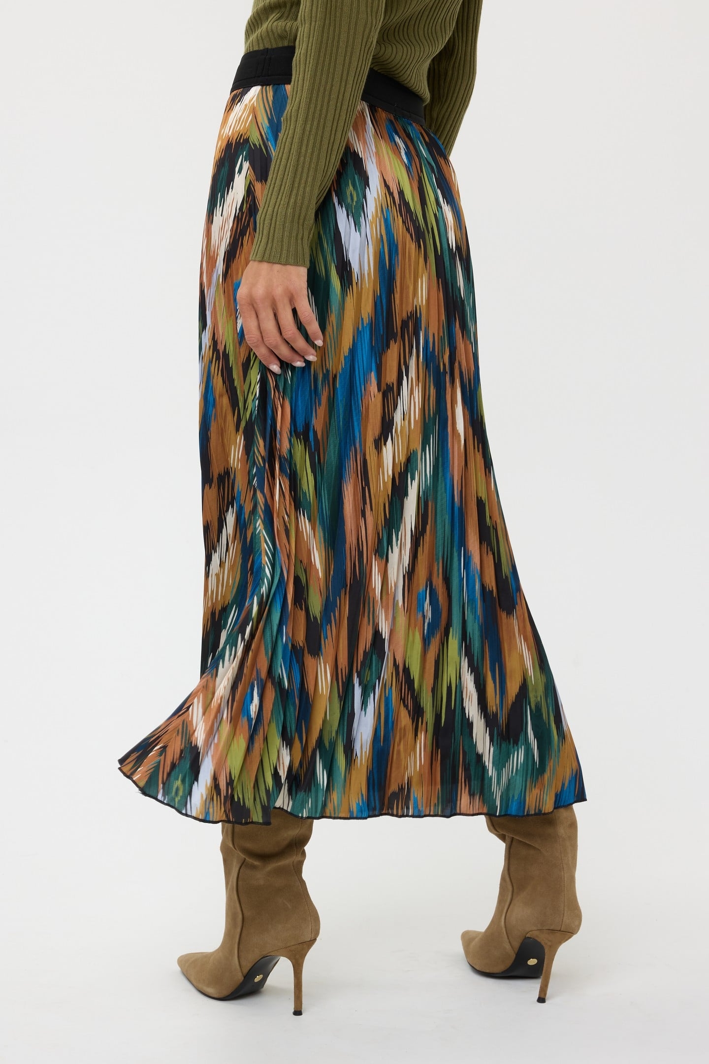 SKIRT PLISSE UNIVERSE LIGHTNING PRINT 4