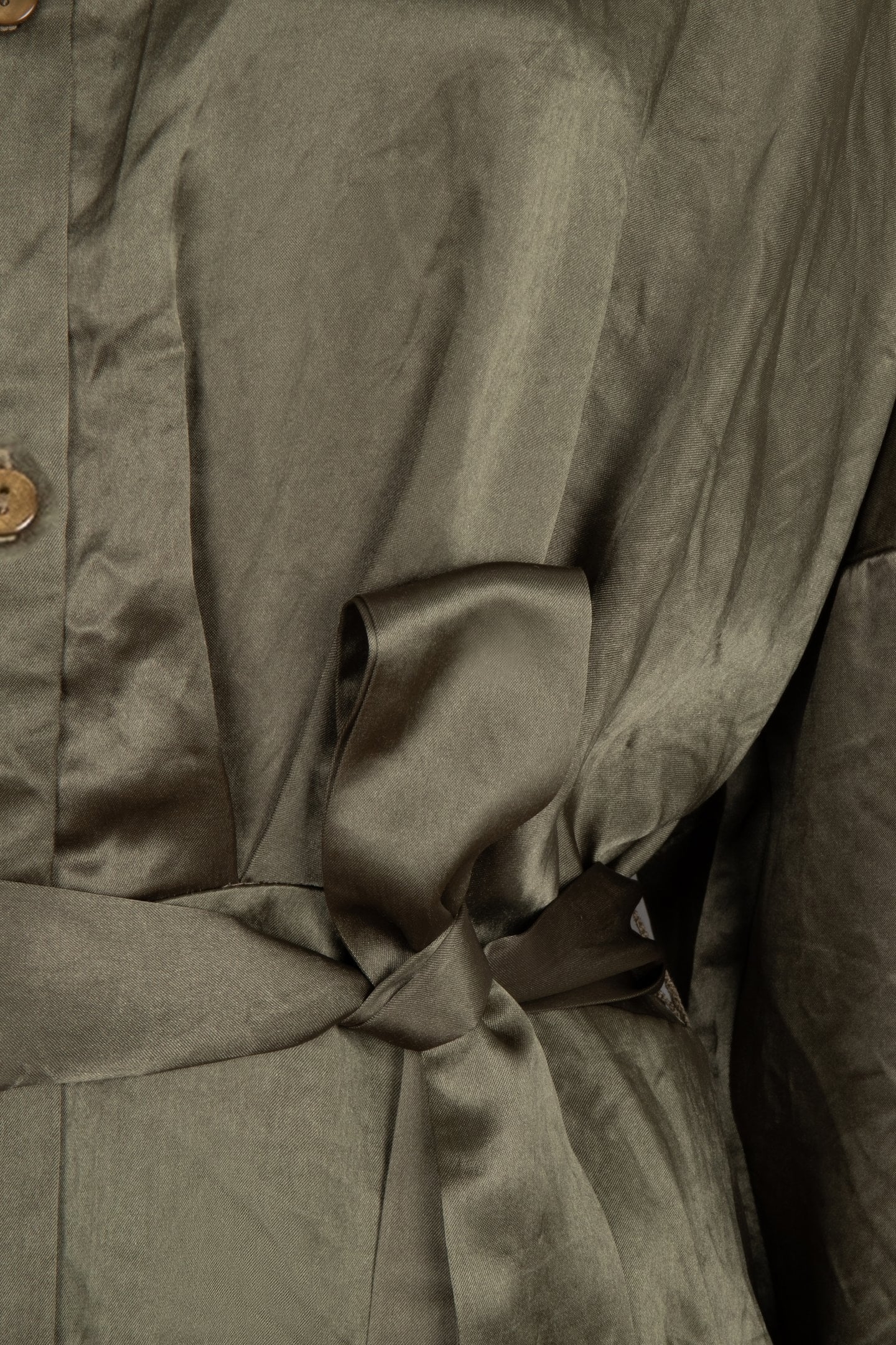 DRESS CRUSHED SATIN MOSS GREEN 6