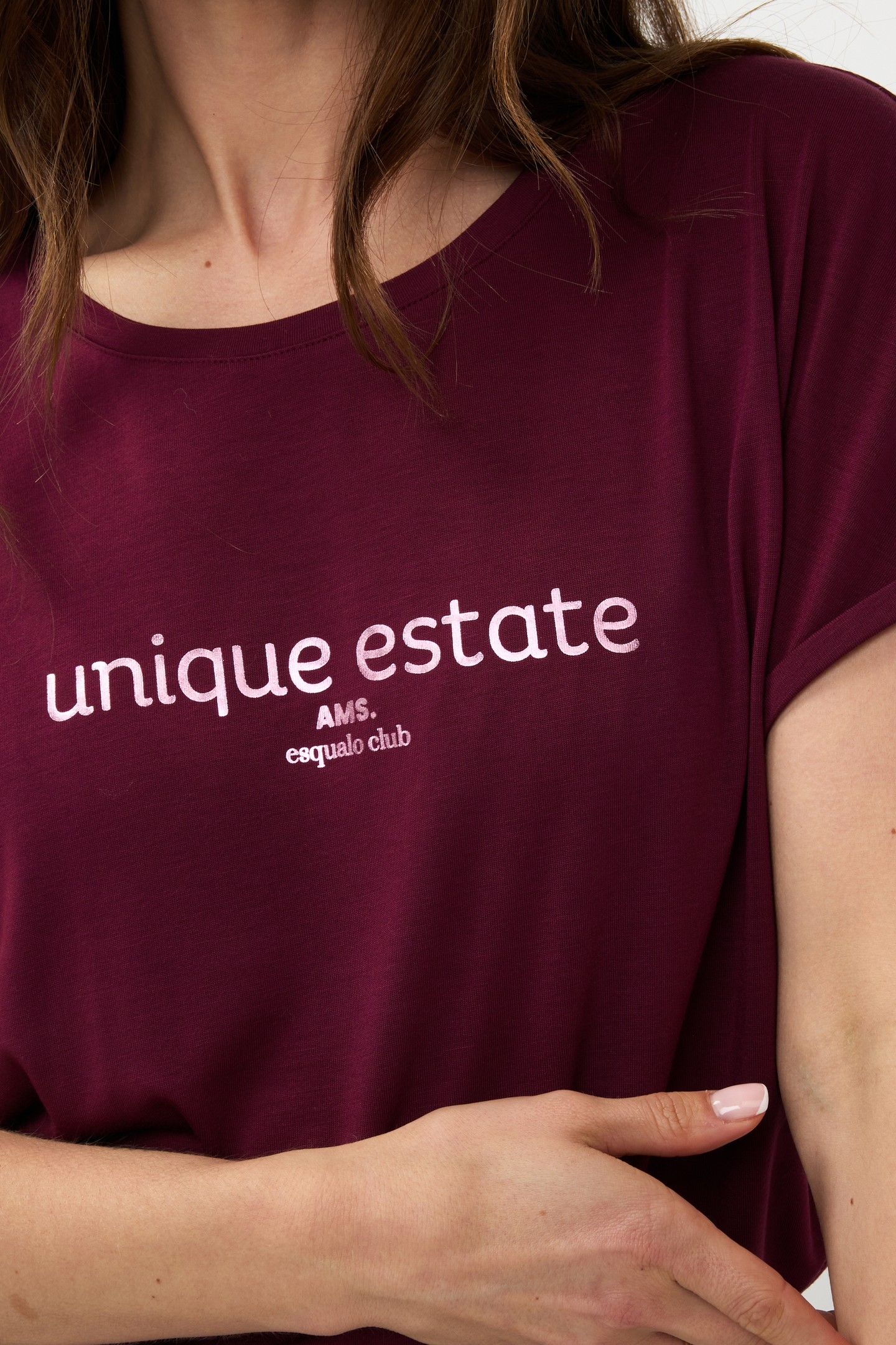 T-SHIRT "ESTATE" MODAL WINE RED 7