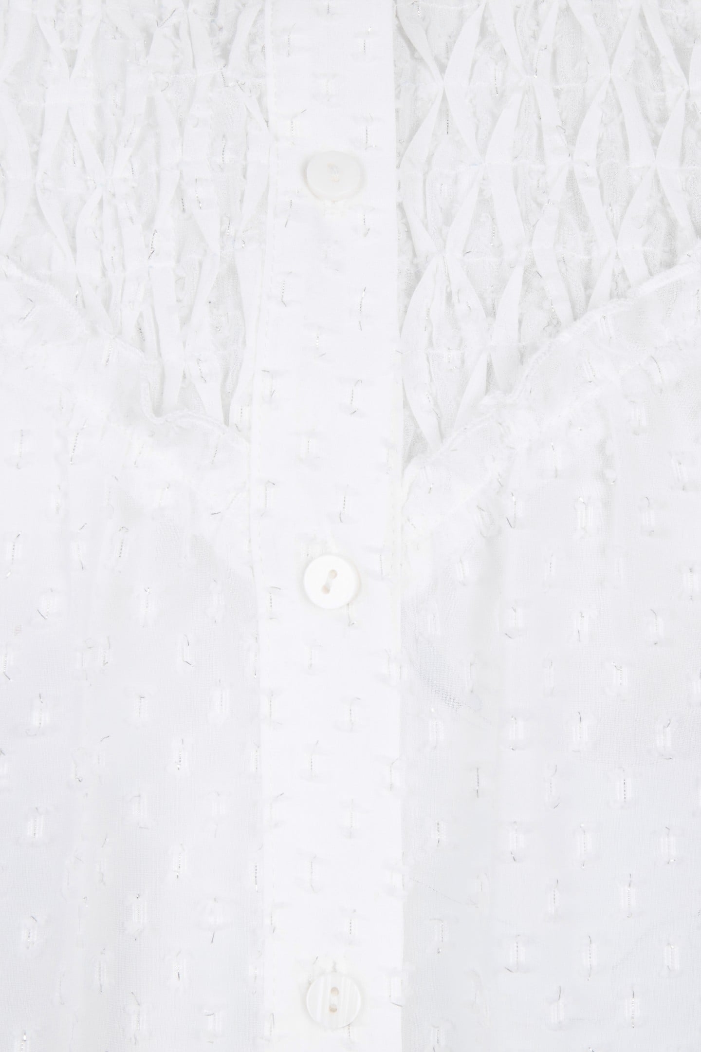 BLOUSE PLUMETIS SMOCK OFF WHITE 3