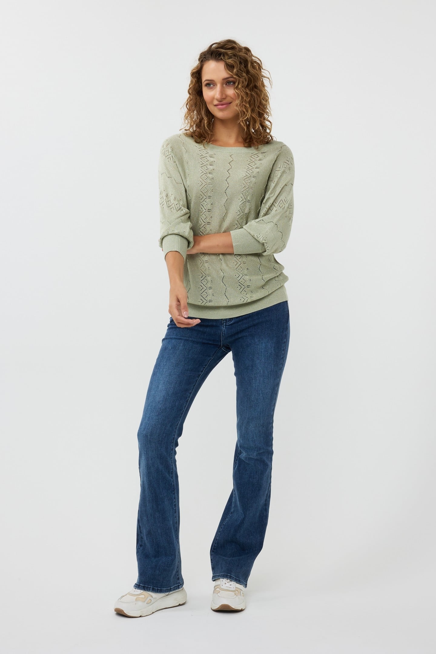 SWEATER BATWING LUREX JADE 1