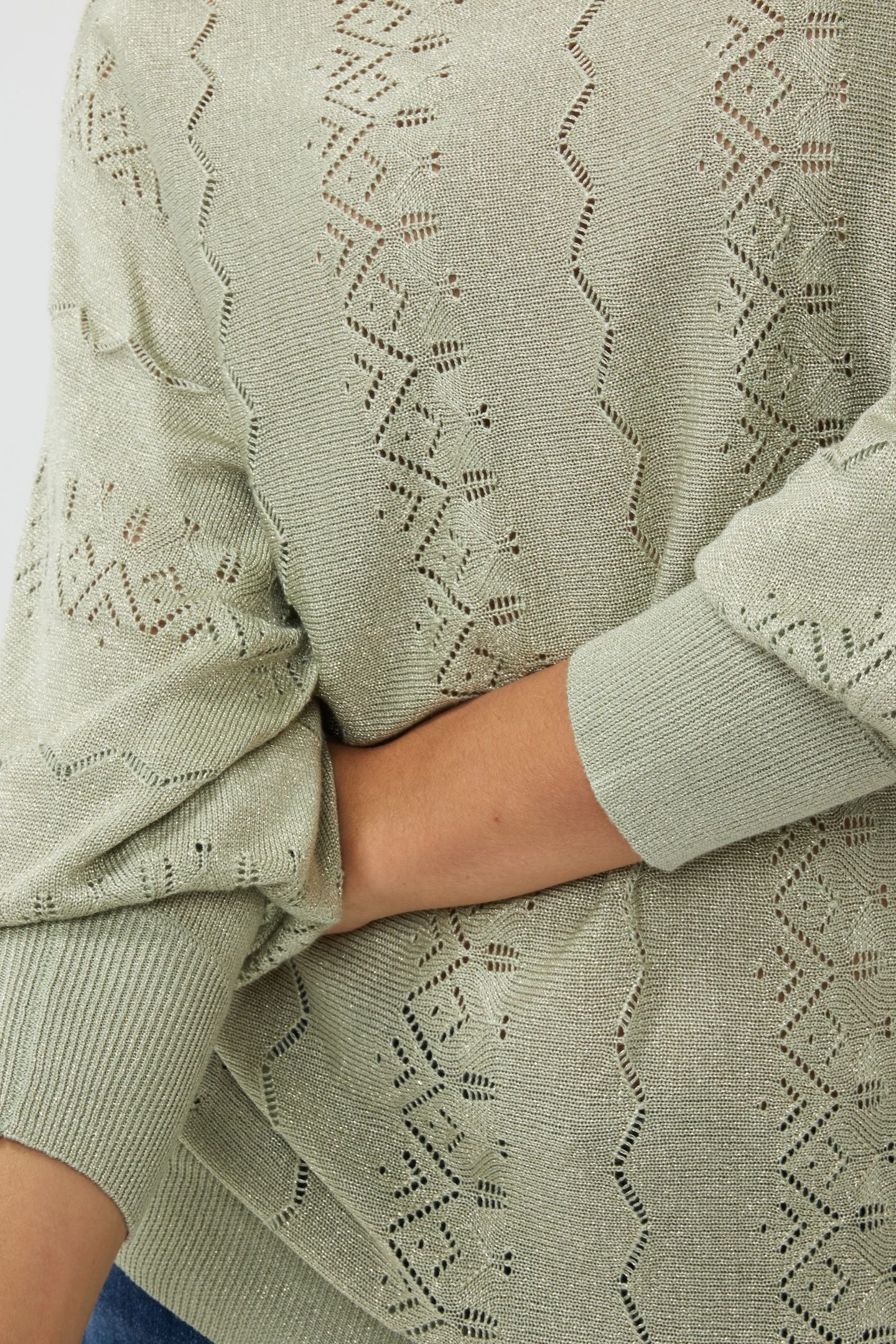 SWEATER BATWING LUREX JADE 6