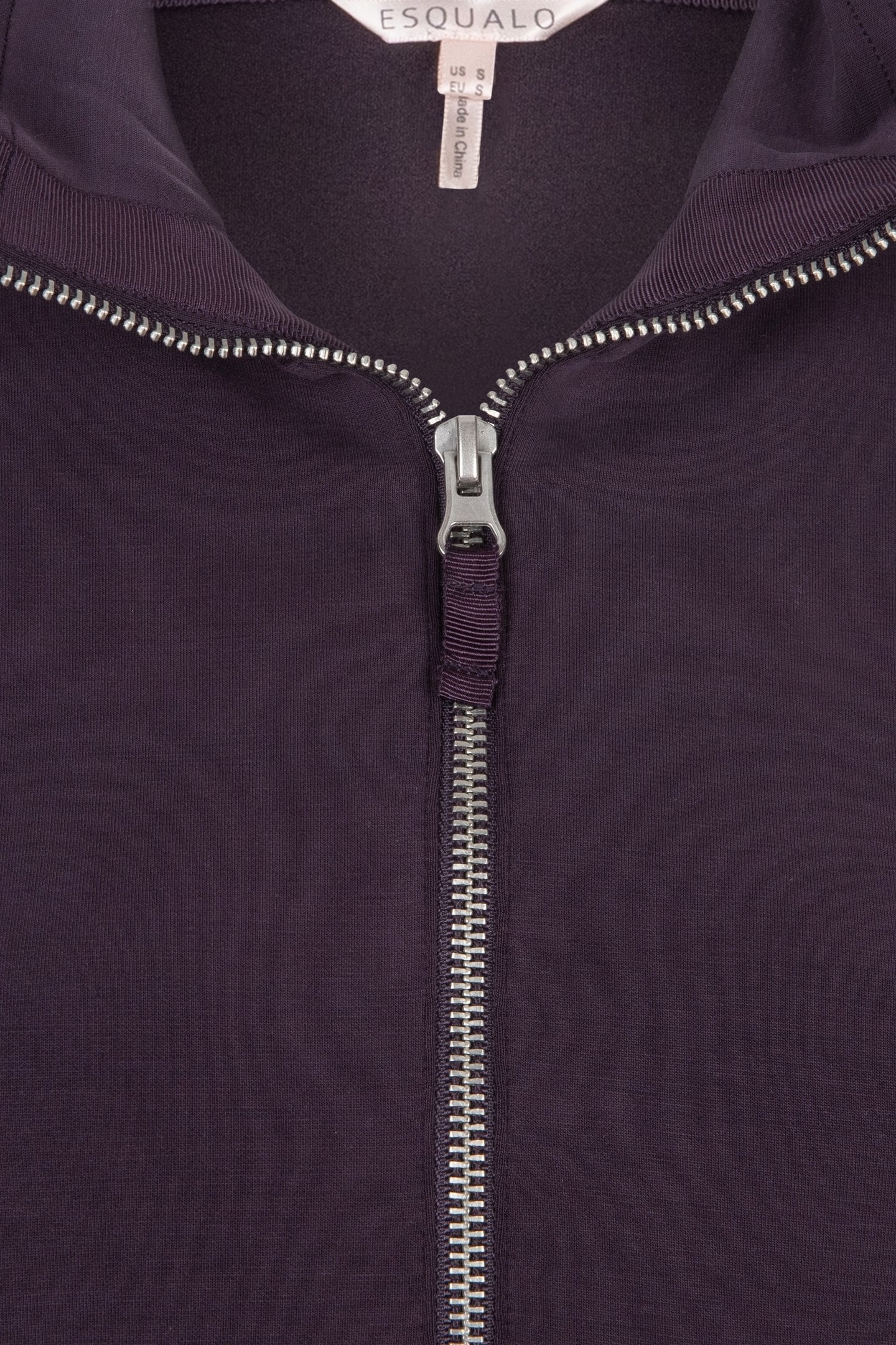 SWEATER ZIPPER MODAL DARK PURPLE 7