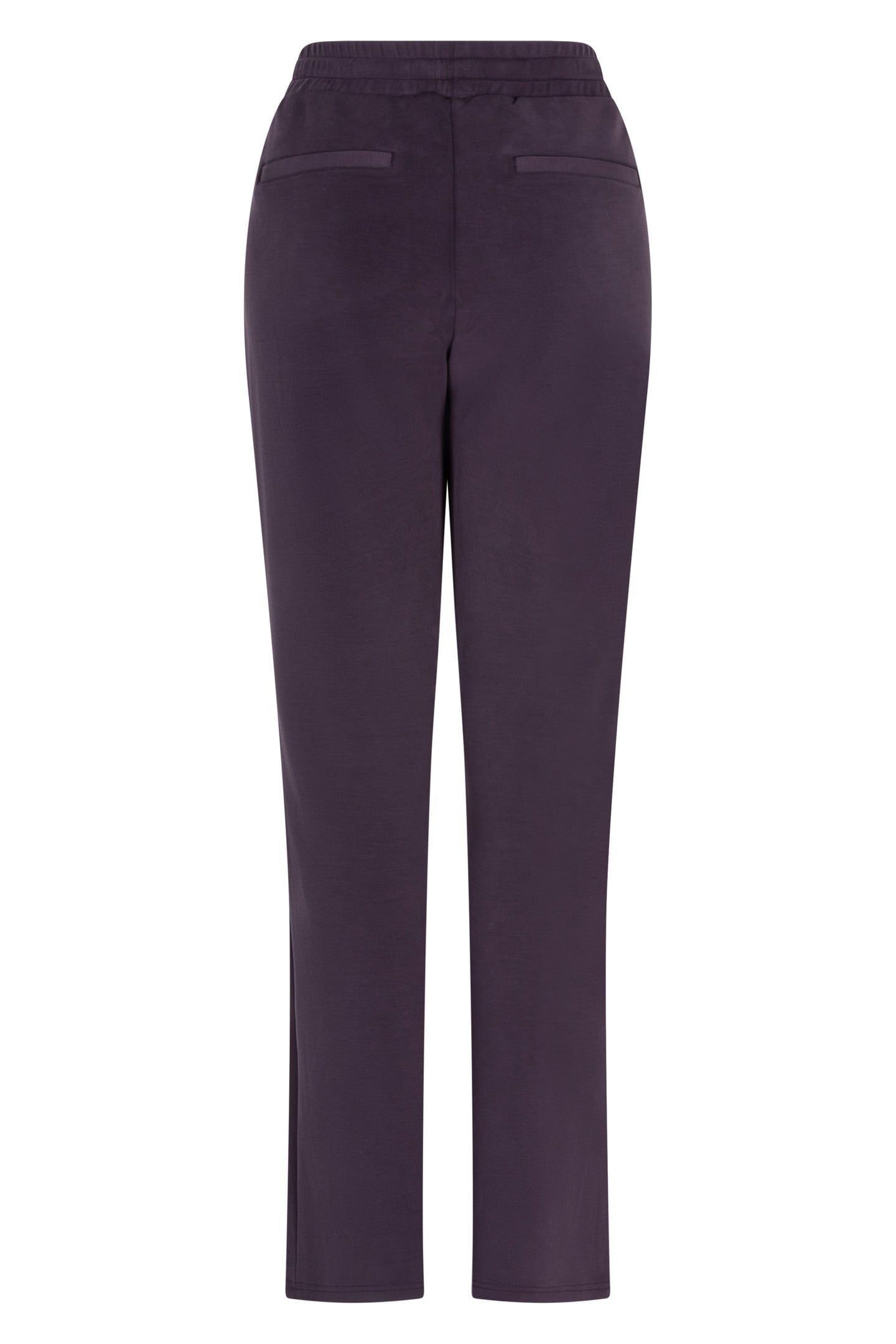 TROUSERS SATIN POCKET MODAL DARK PURPLE 4
