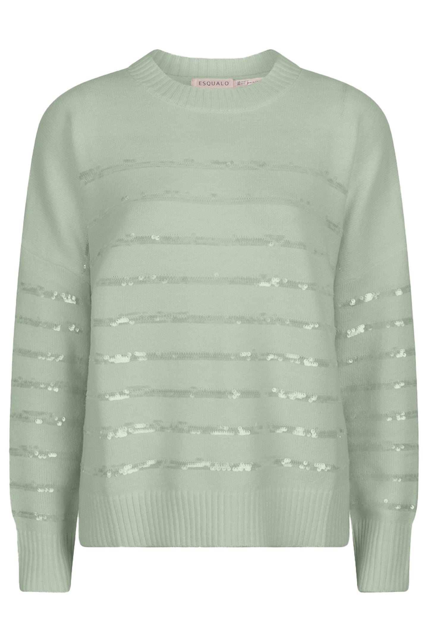 SWEATER STRIPED SEQUINS JADE 1