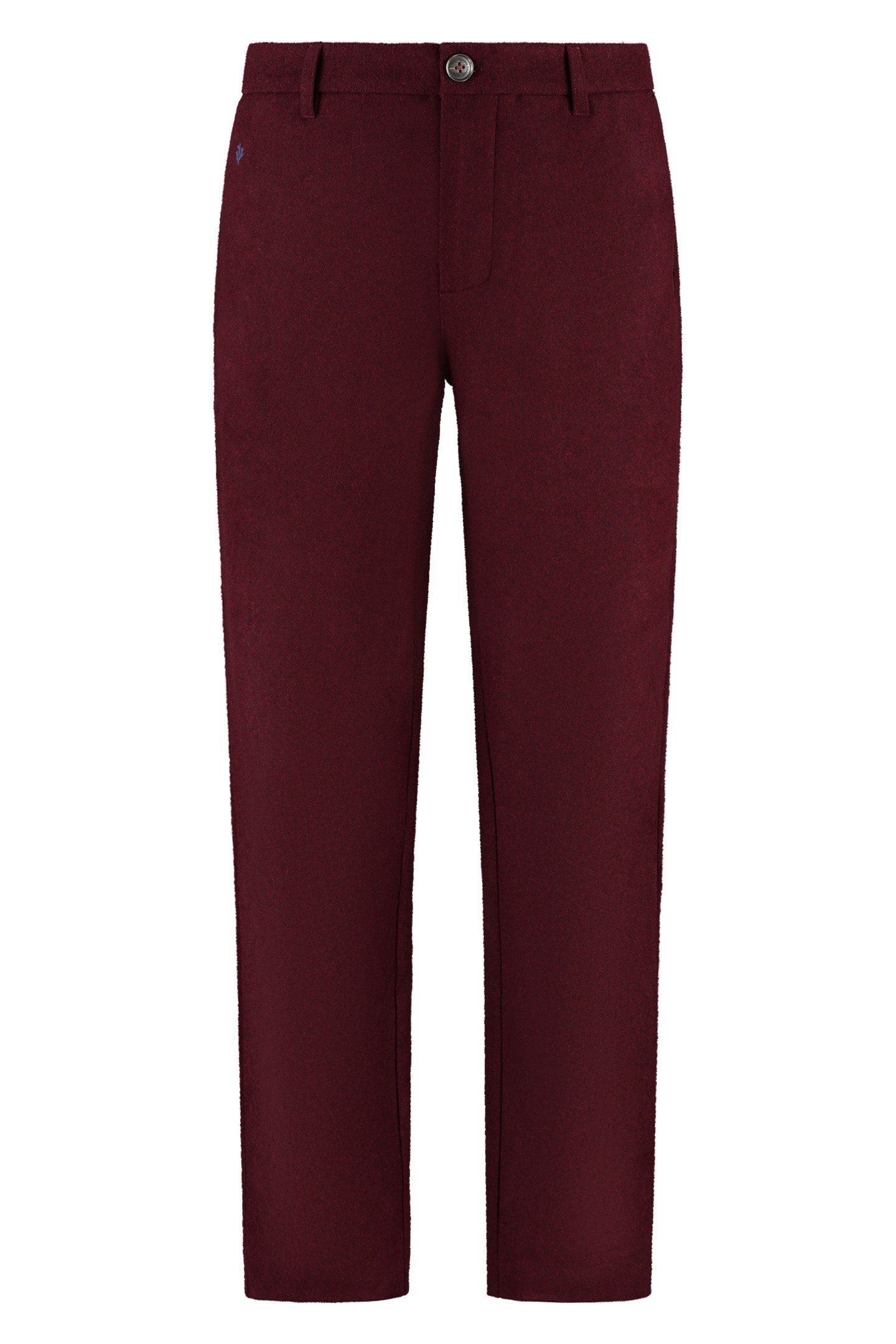FORD WOOL BLEND STRAIGHT FIT TROUSERS RED EARTH 6