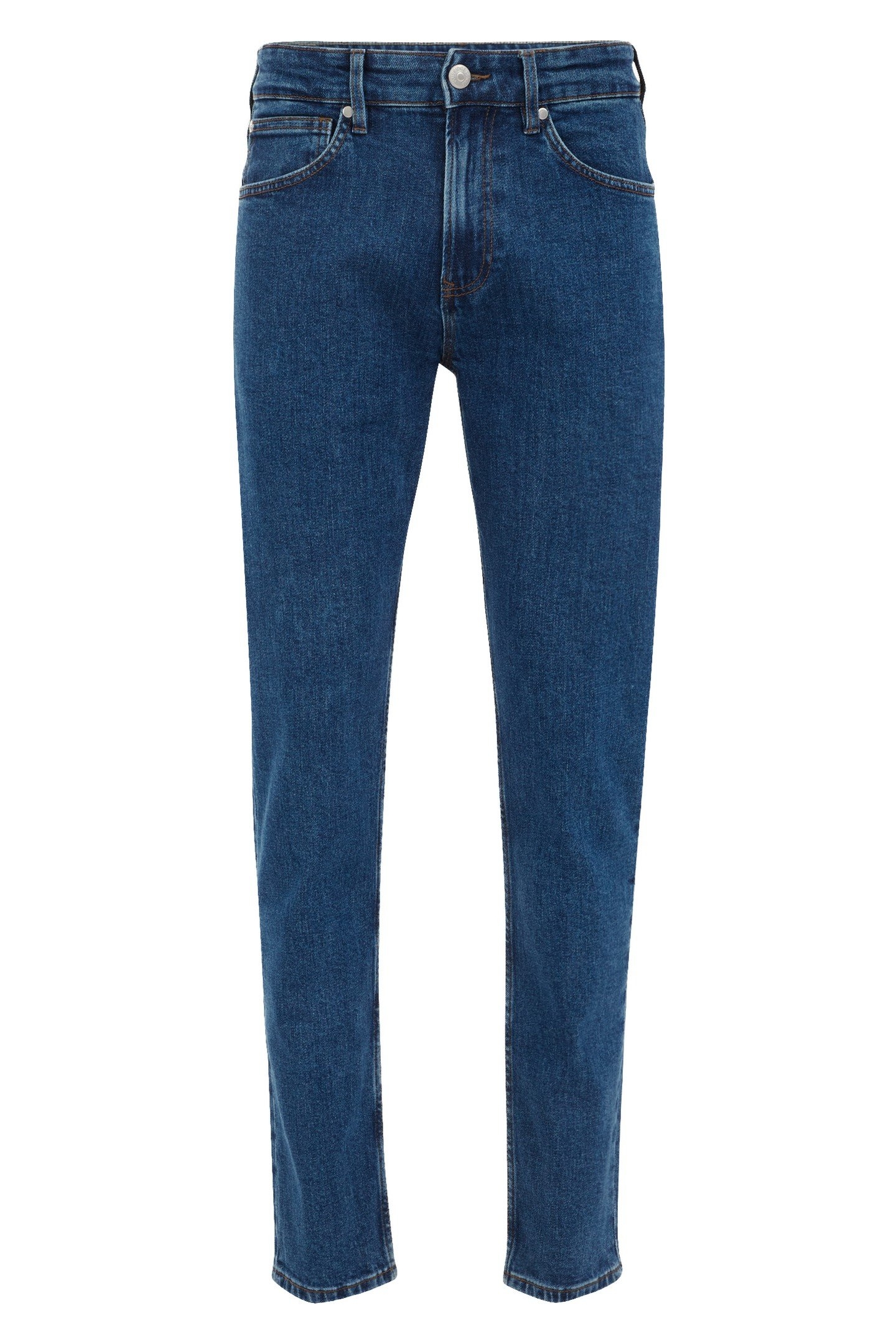 5-POCKET MID WAIST DARK BLUE 4