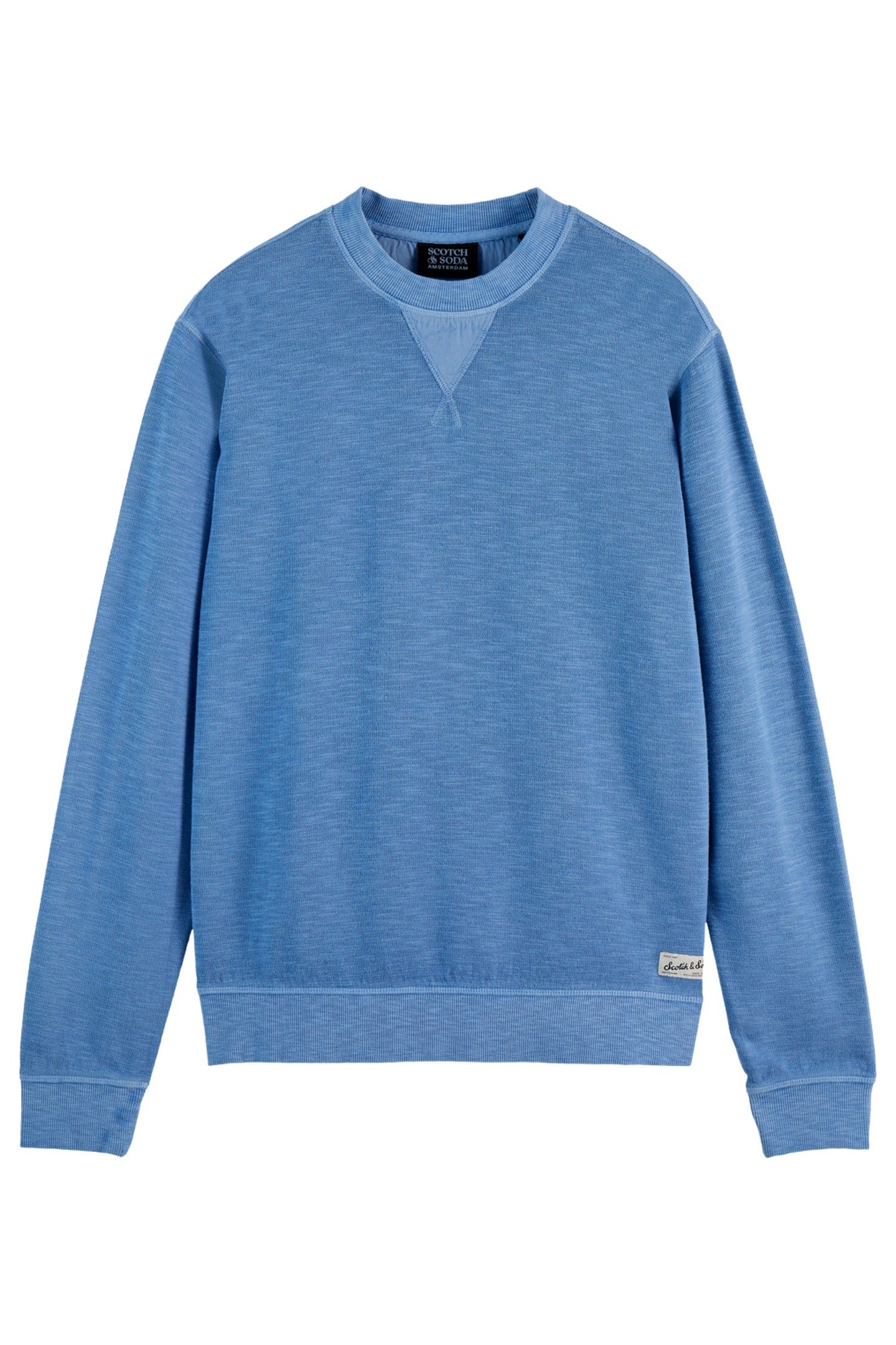 GARMENT DYE STRUCTURED SWEATSHIRT LAKE BLUE 1