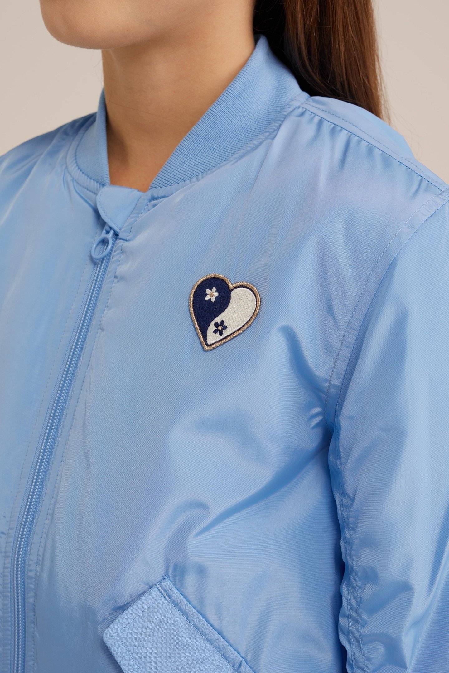 GIRLS BOMBER LIGHT BLUE 5