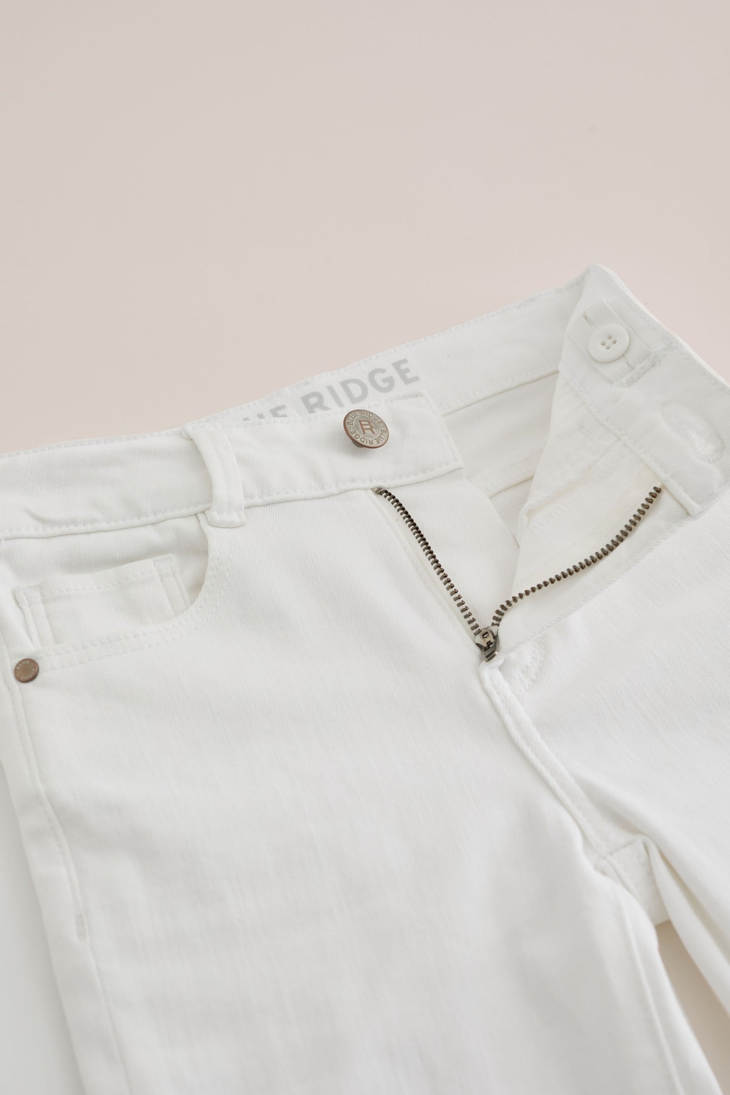 GIRLS 5-POCKET MID WAIST WHITE 5