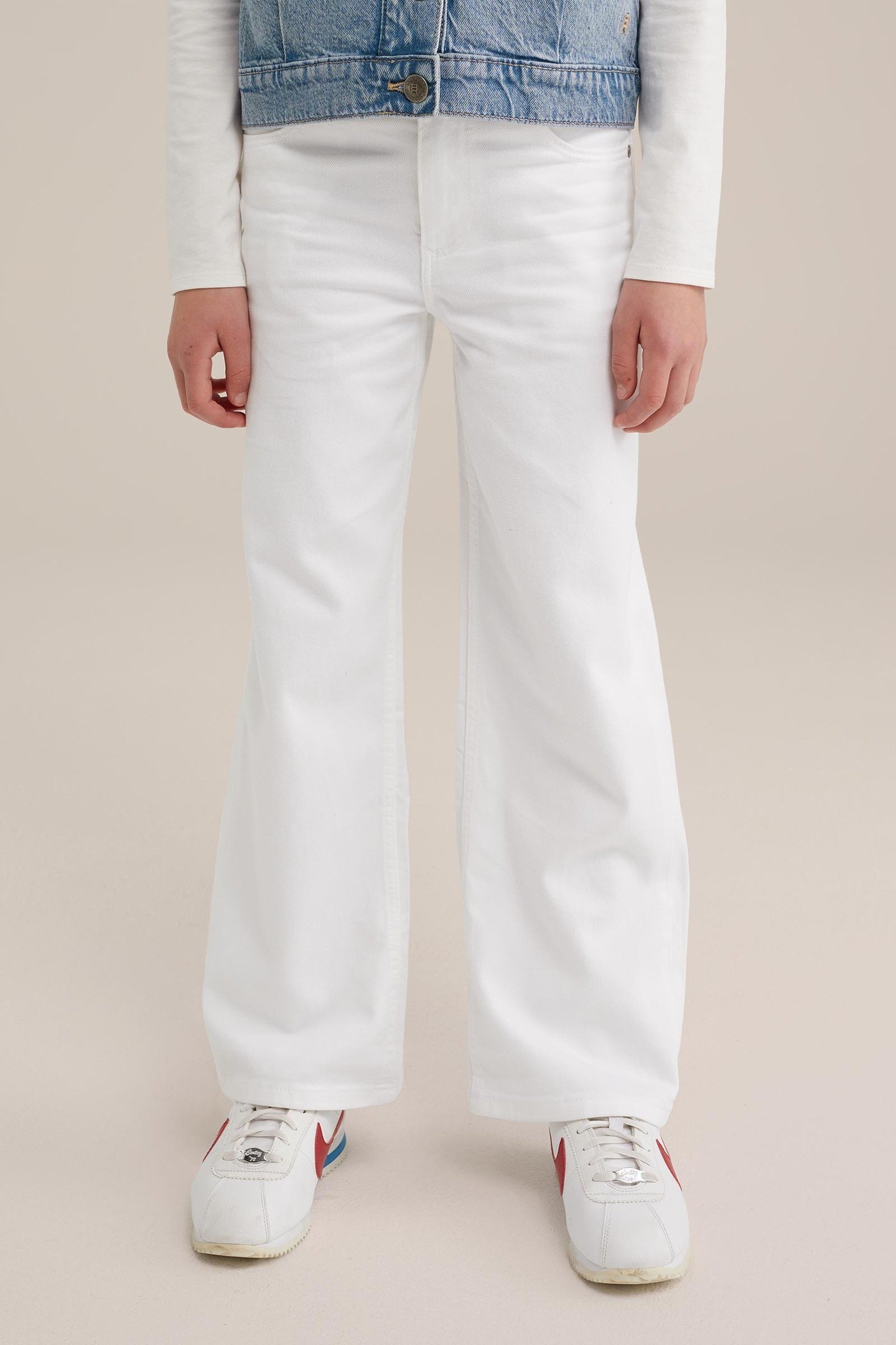 GIRLS 5-POCKET HIGH RISE WHITE 3