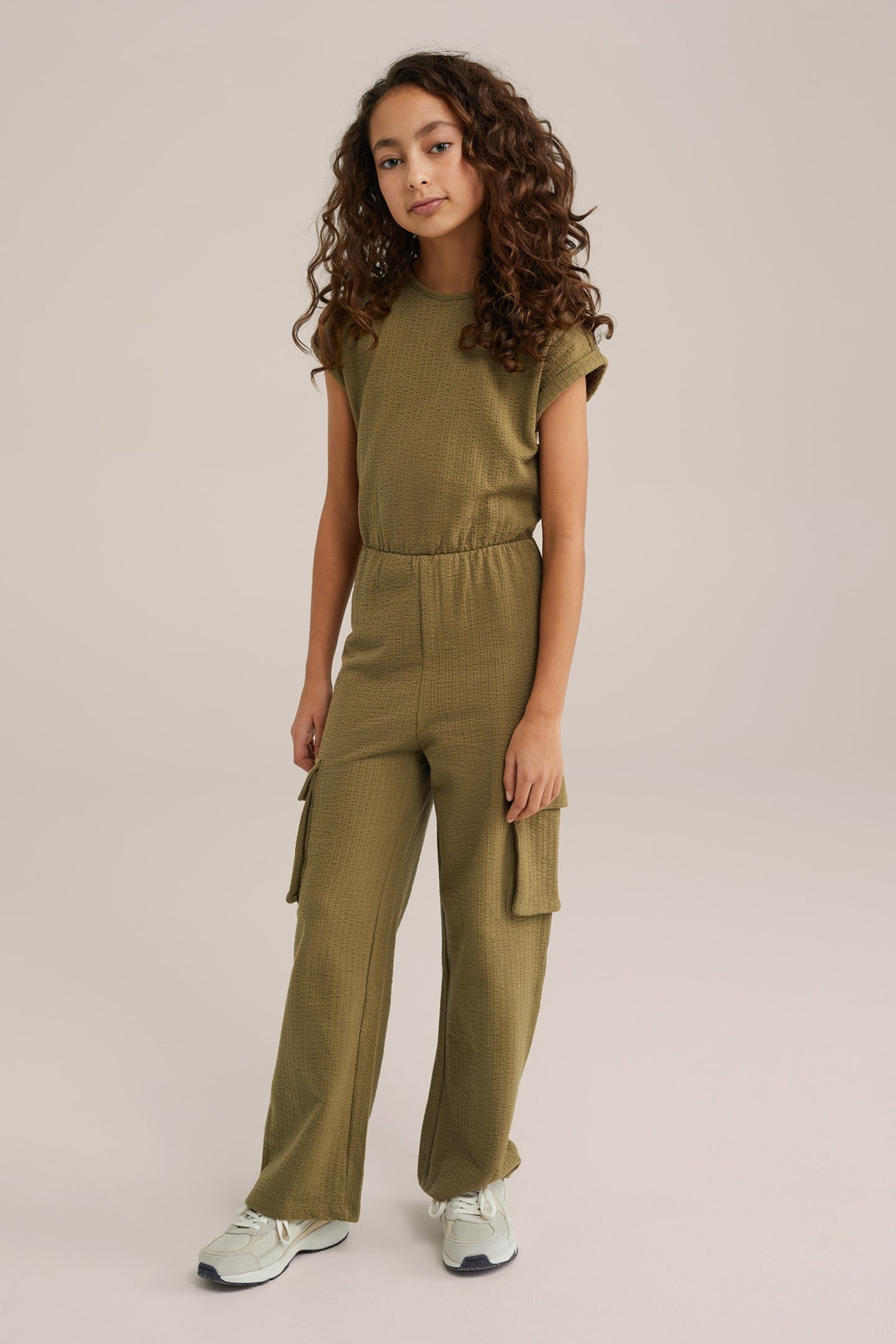 GIRLS JUMPSUIT MOSS GREEN 5
