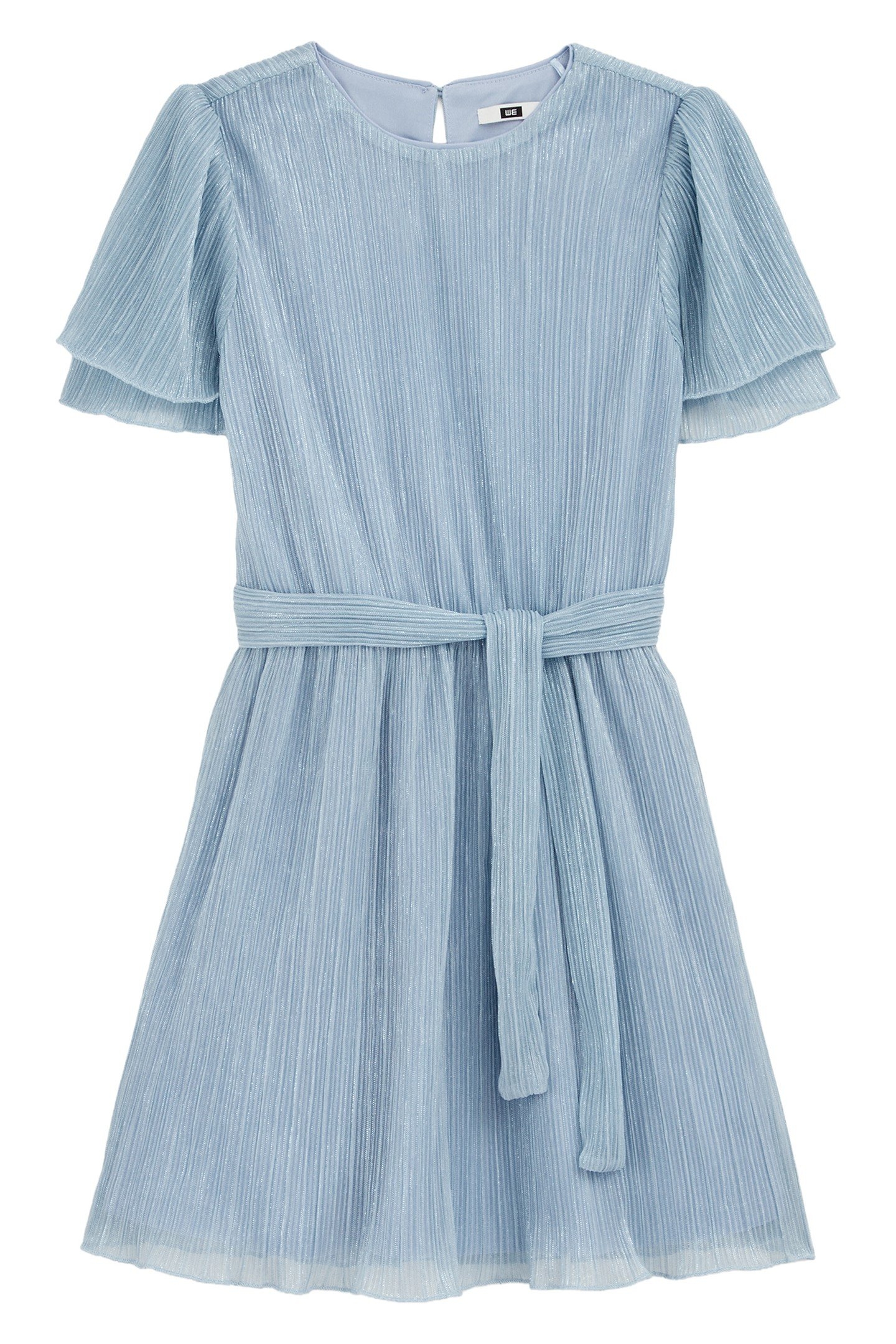 GIRLS DRESS MID LENGTH LIGHT BLUE 3