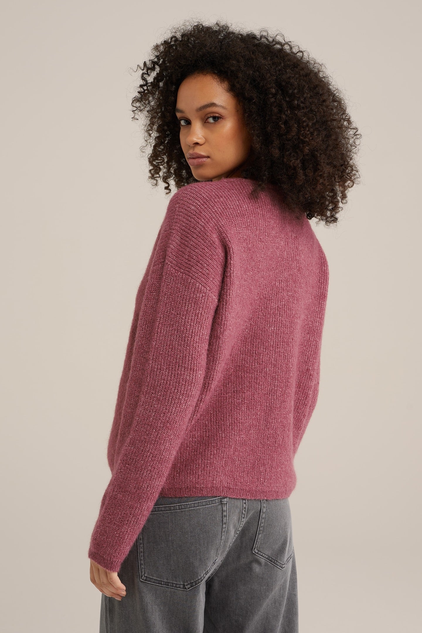 KNITTED CARDIGAN BURGUNDY RED 3