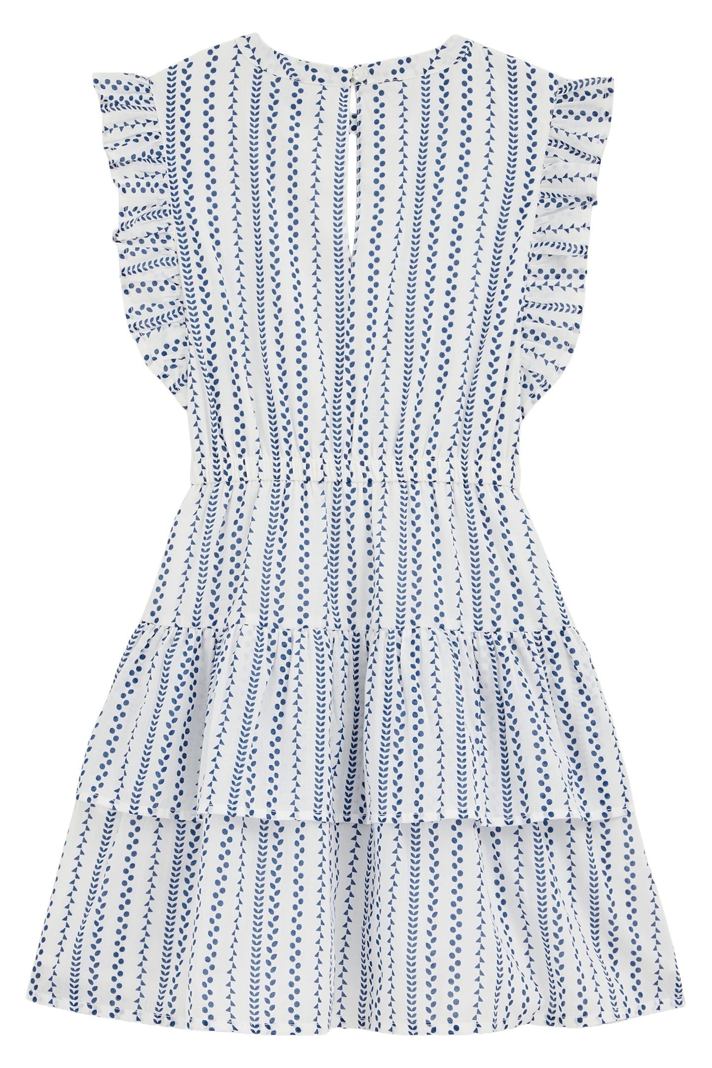 GIRLS DRESS MID LENGTH DARK BLUE 4