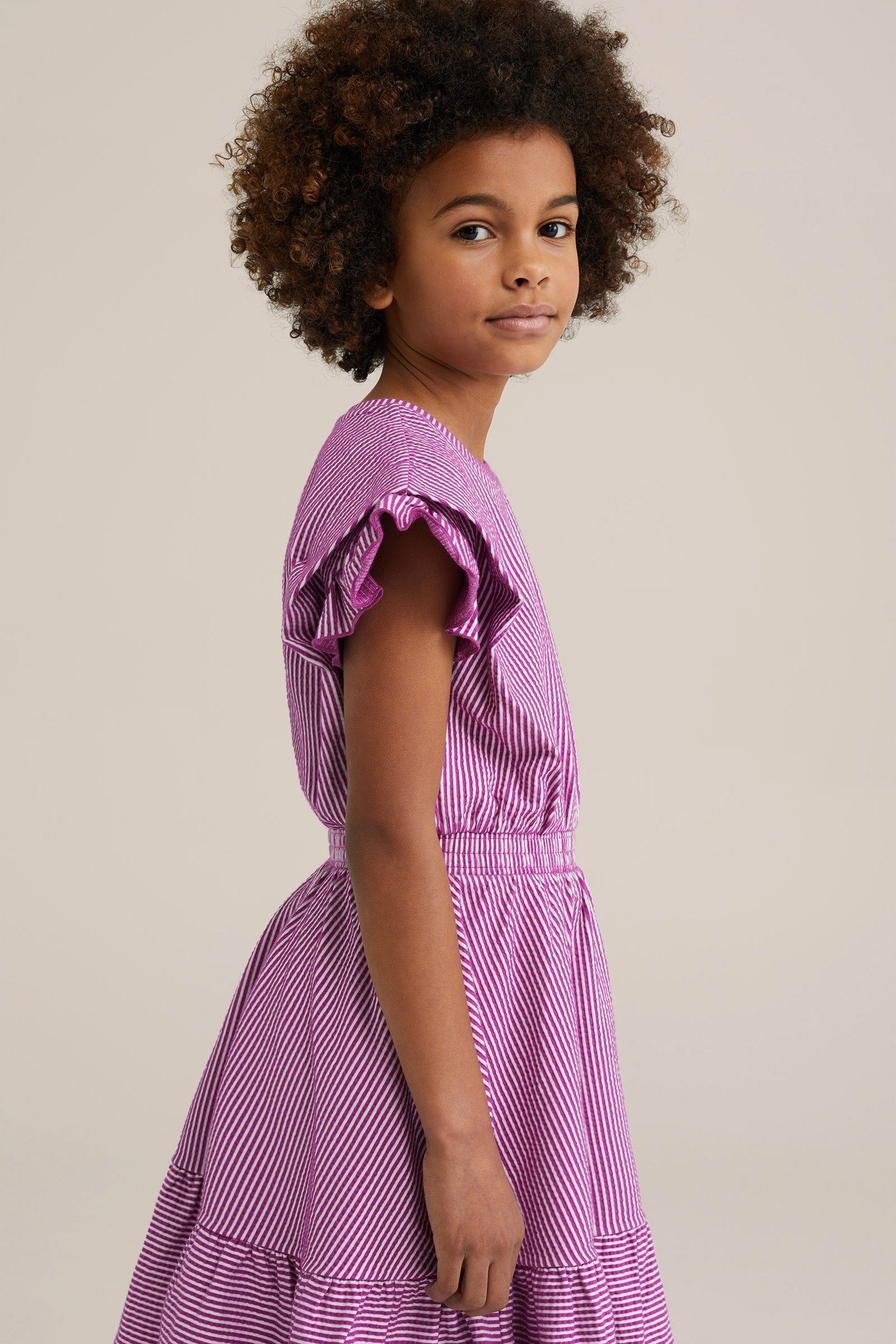GIRLS DRESS MID LENGTH PURPLE 3