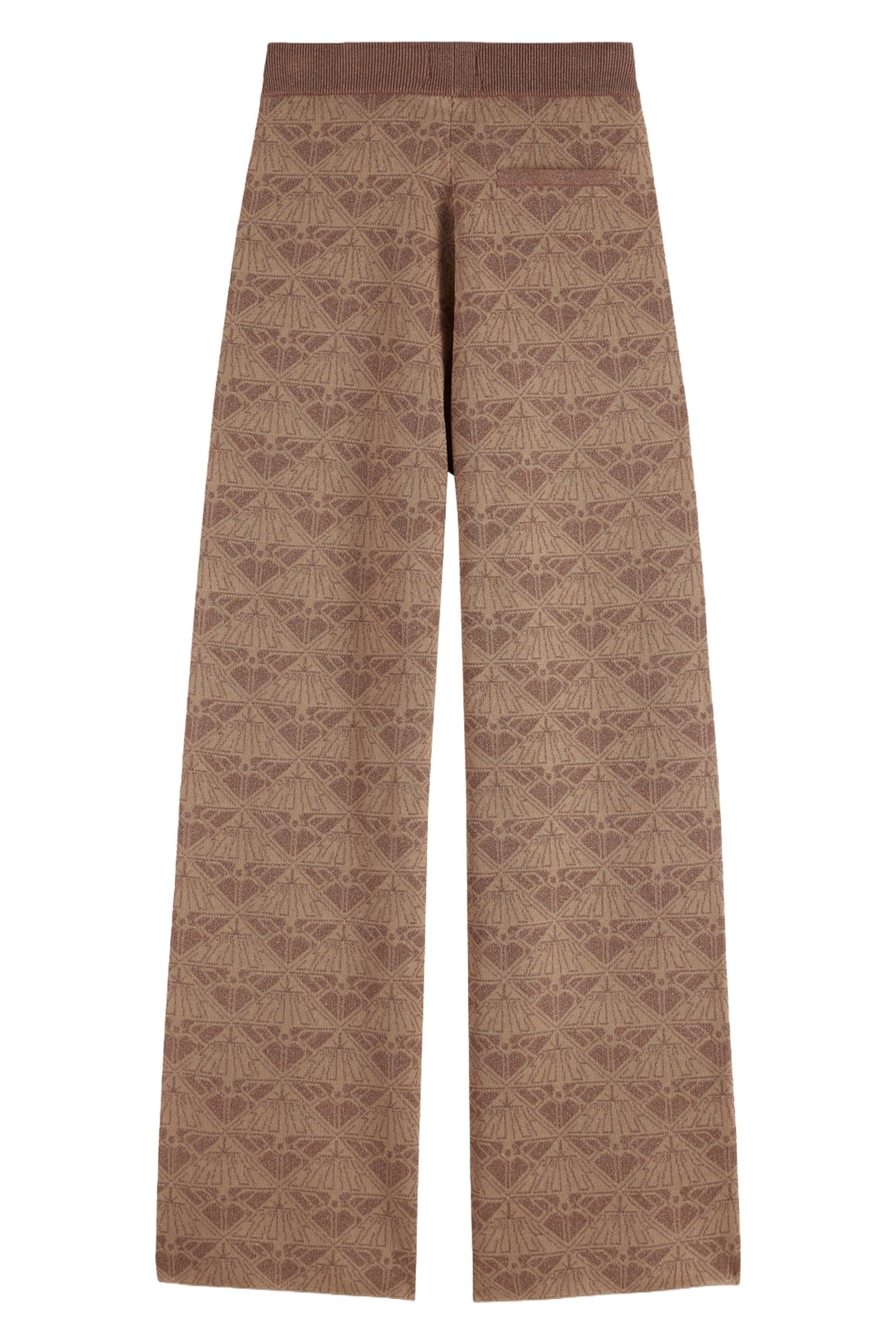 MONOGRAM JACQUARD KNITTED TROUSERS DESERT SAND 3