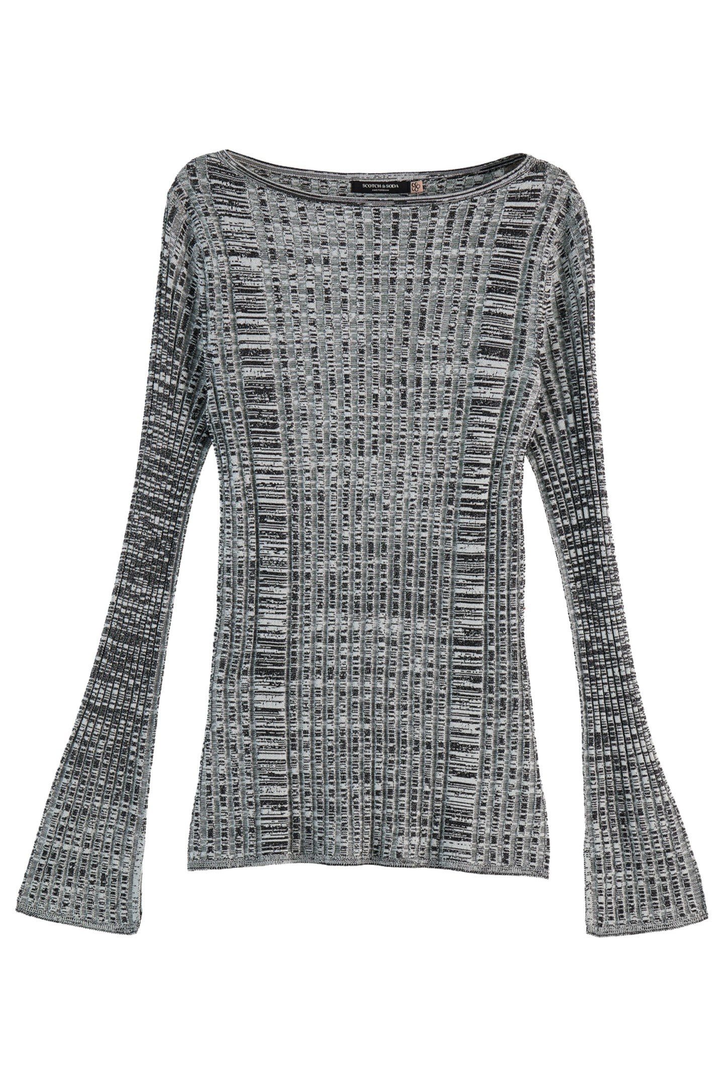 RIBBED KNITTED PULLOVER BLACK 2