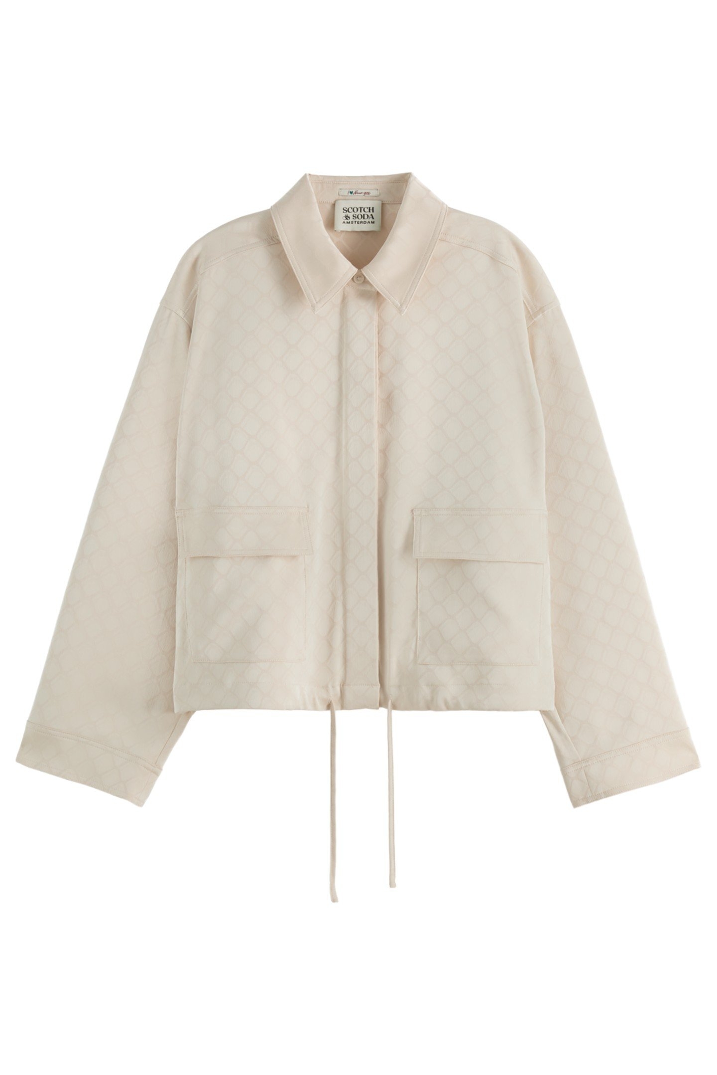 SATIN JACQUARD UTILITY SHIRT CALICO 1