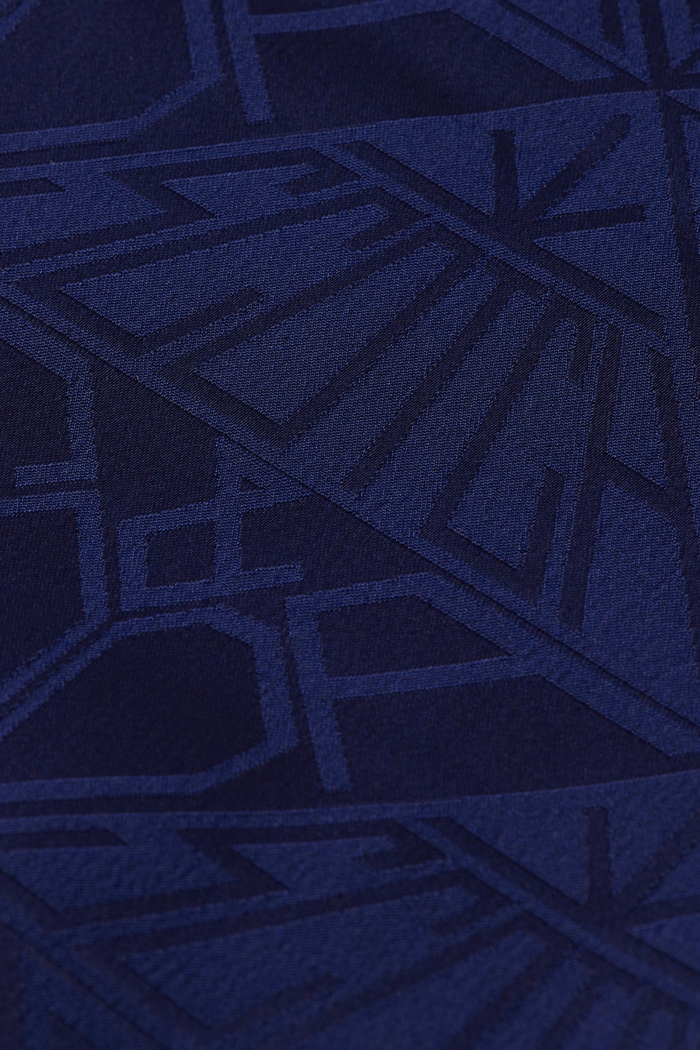 SATIN JACQUARD UTILITY SHIRT NAVY 2