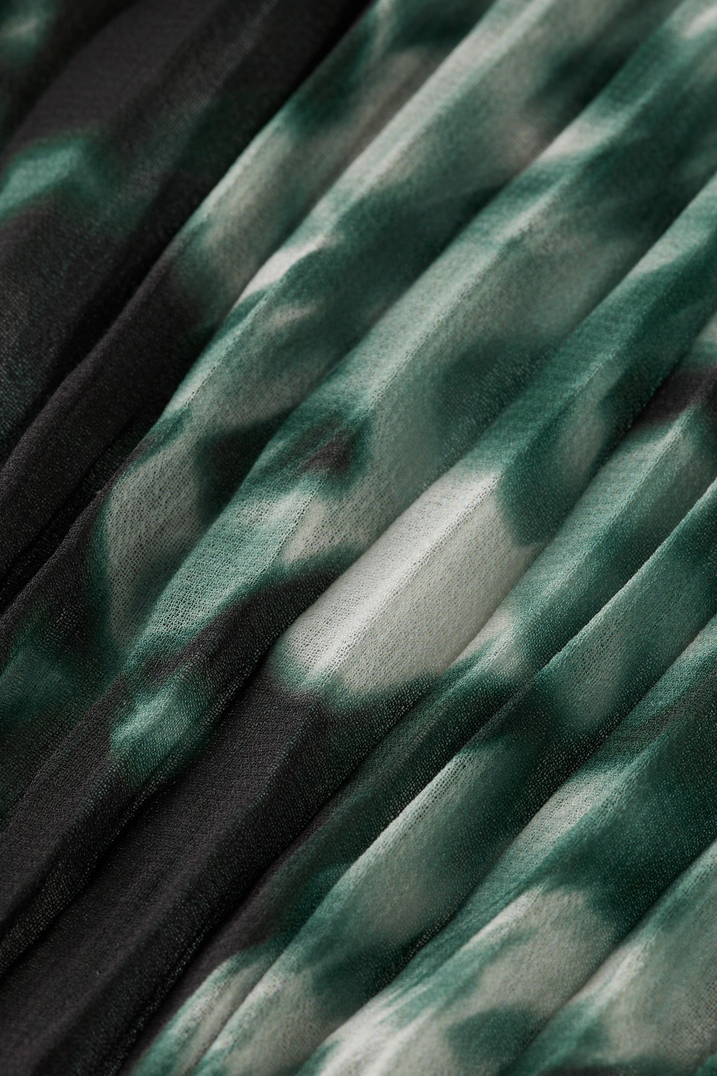 RUFFLE TOP NIEUW BLOSSOM PRINT PARK GREEN 3