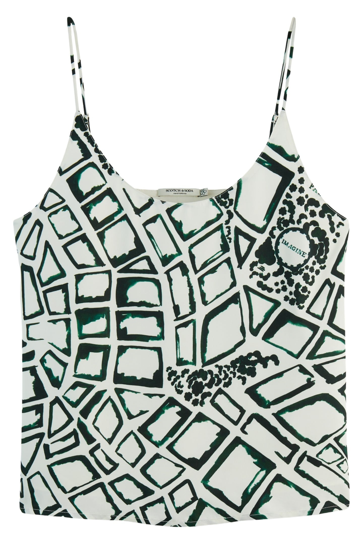 JERSEY WOVEN TANK NIEUW AMSTERDAM CITY SOFT ICE 1