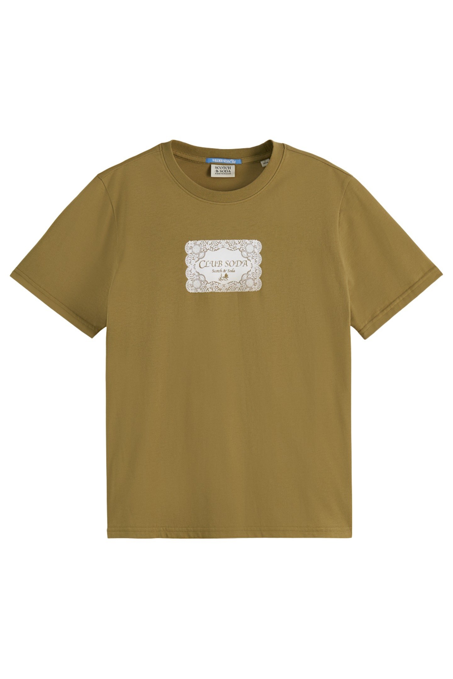 CHEST ARTWORK REGULAR T-SHIRT WASHED MILITARY 1