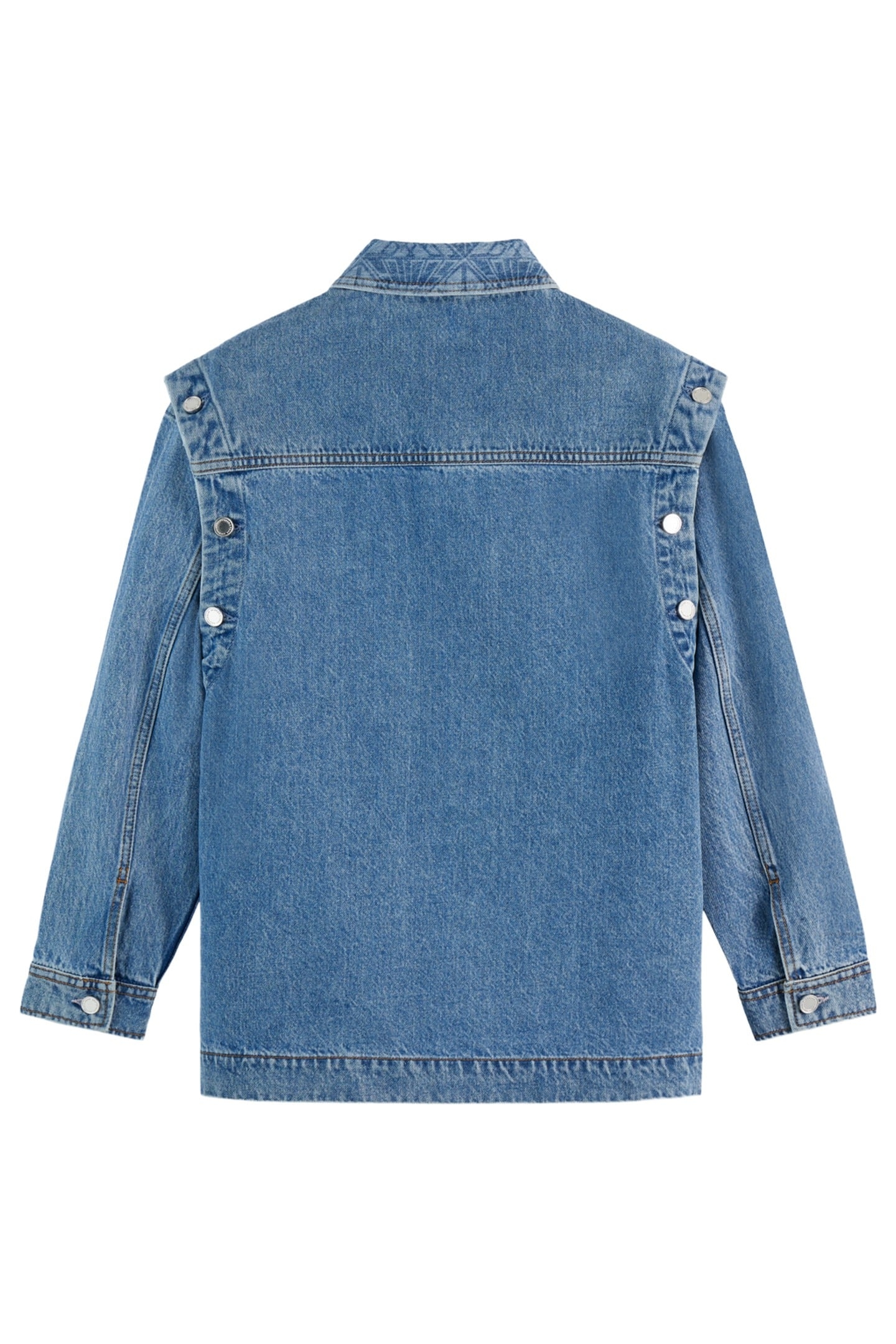 WASHED DENIM JACKET WITH DETACHABLE SLEEVES LAKEHOUSE 2