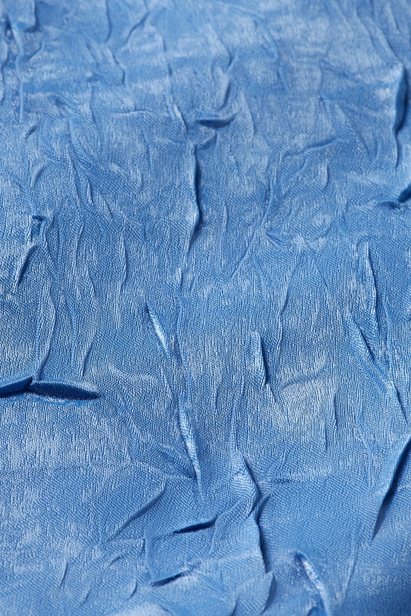 CRUSHED SATIN WRAP TOP LAKE BLUE 3