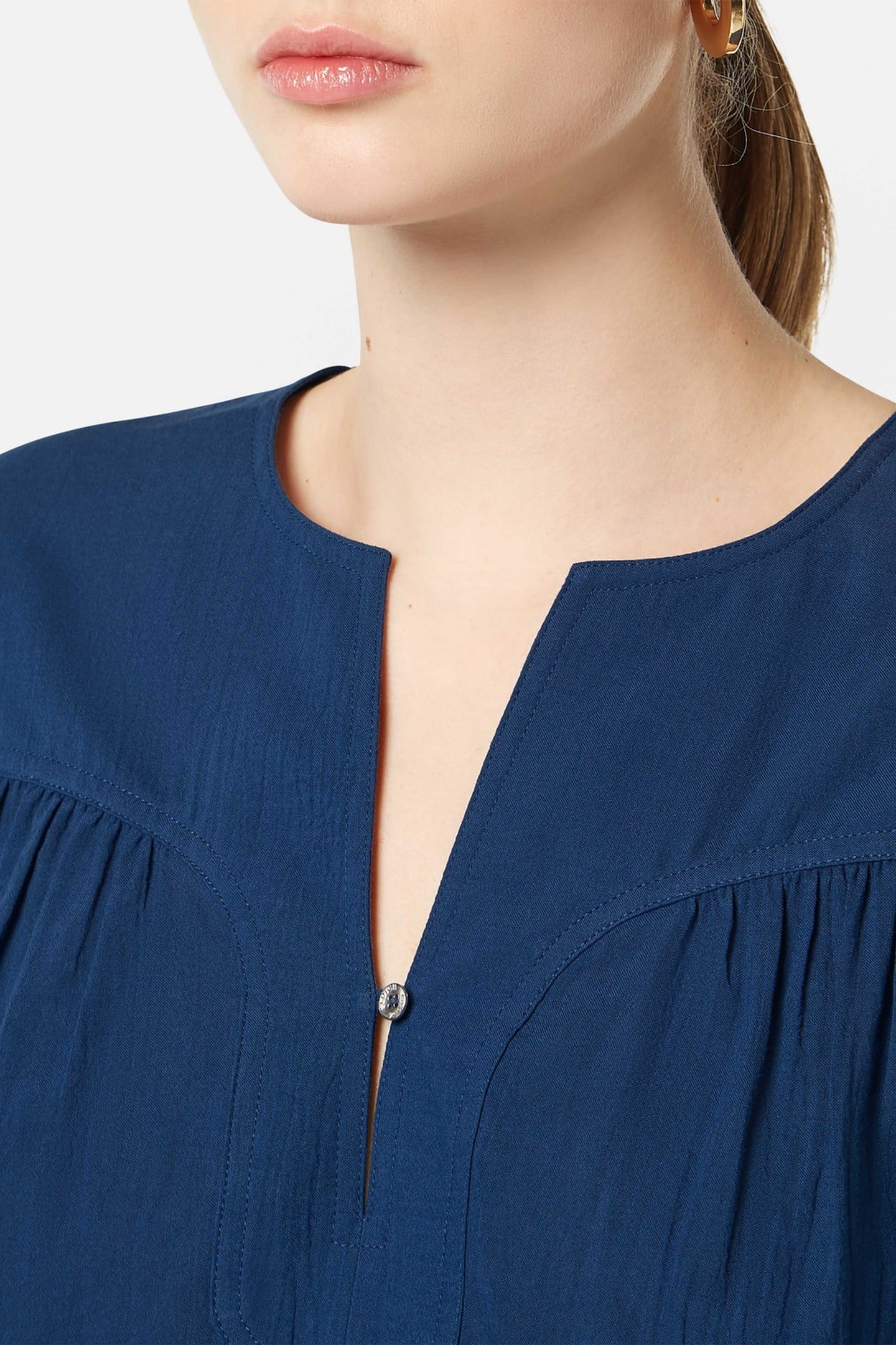 PRINTED SHORT SLEEVE TOP ATLANTIC BLUE 6