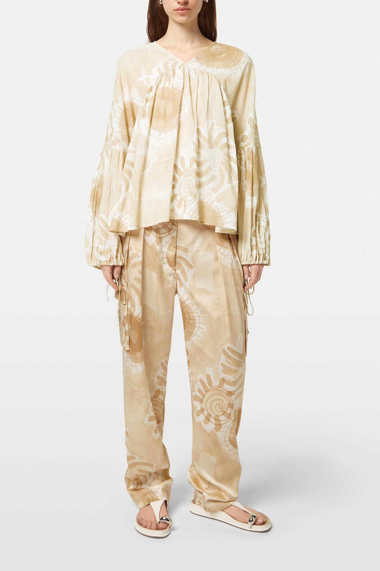 PRINTED CRINKLE TOP HOUSE OF MIRRORS PINK 1