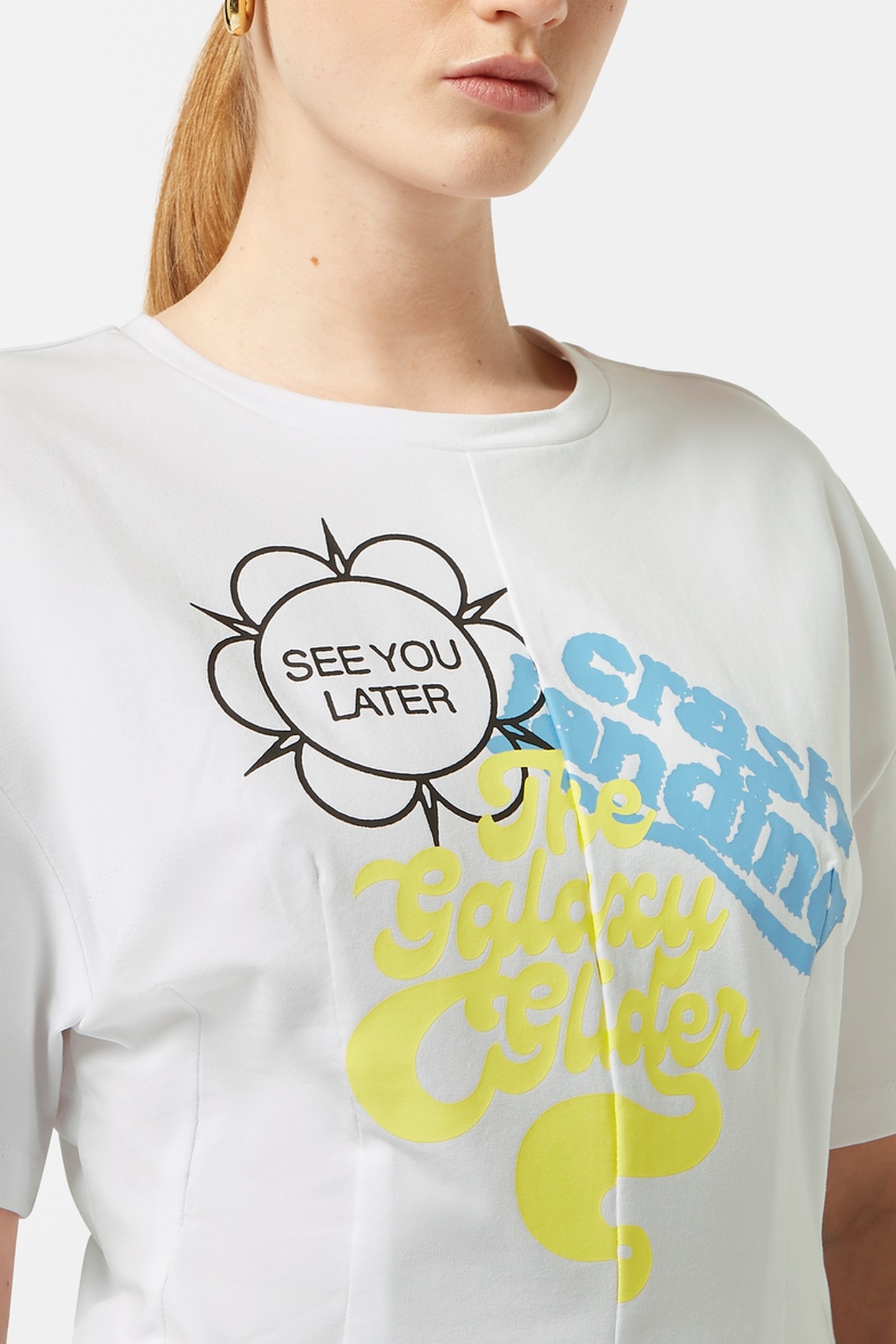 ARTWORK T-SHIRT WITH SHAPING WHITE 6