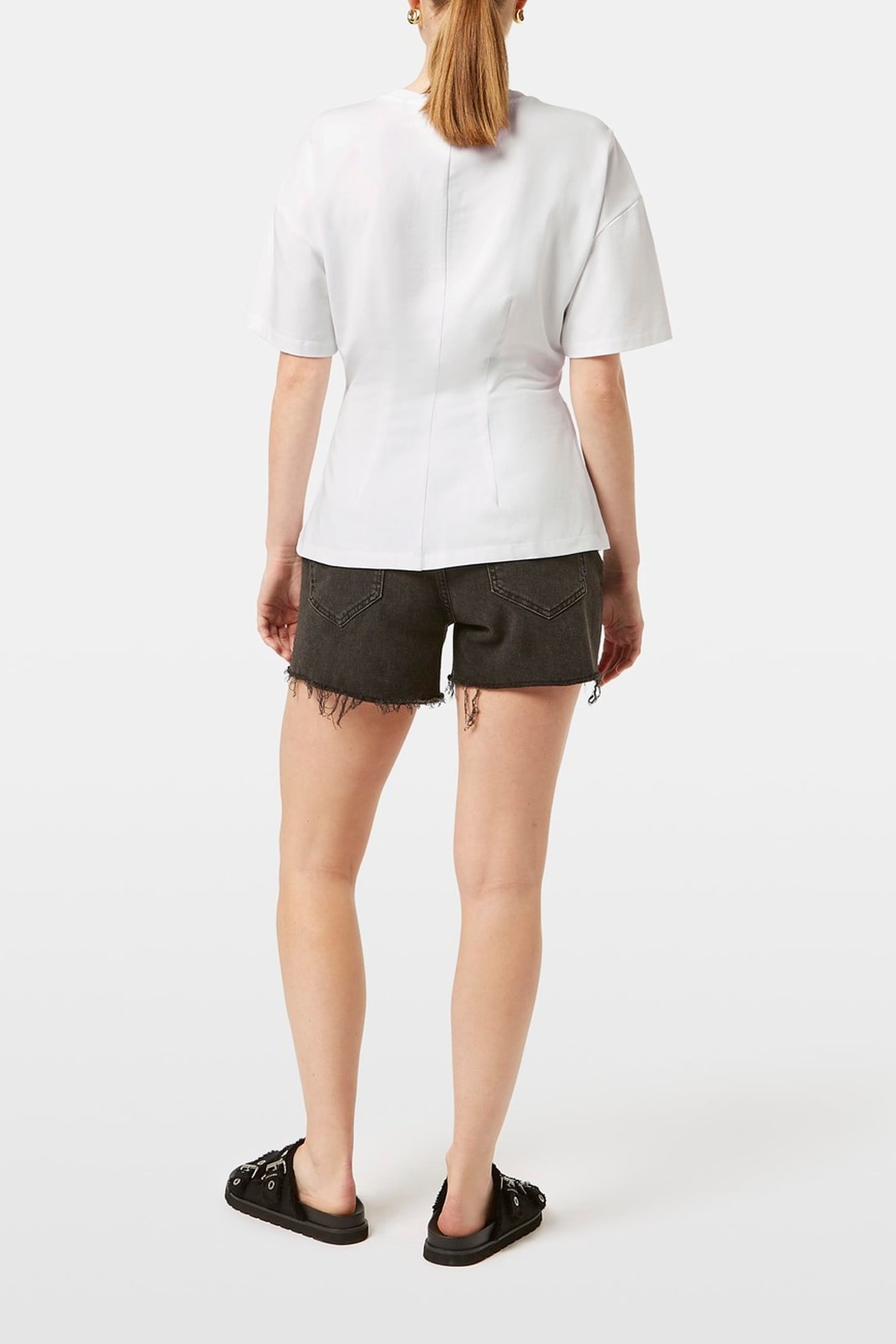 ARTWORK T-SHIRT WITH SHAPING WHITE 3