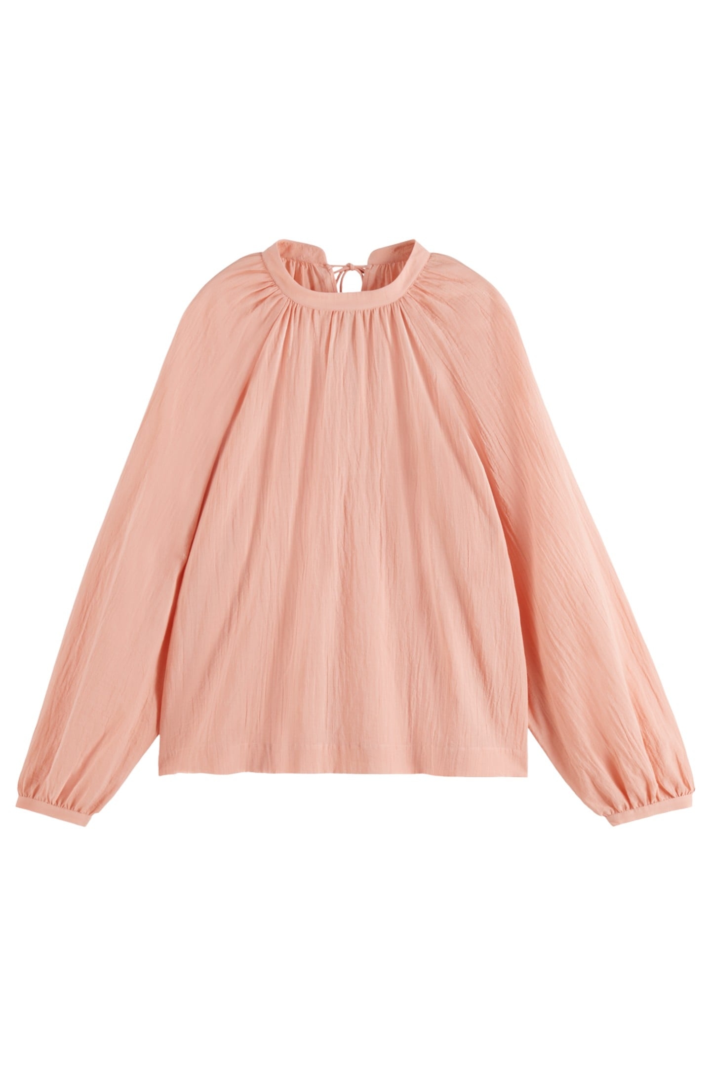 BOW DETAIL TOP PEACH PINK 4