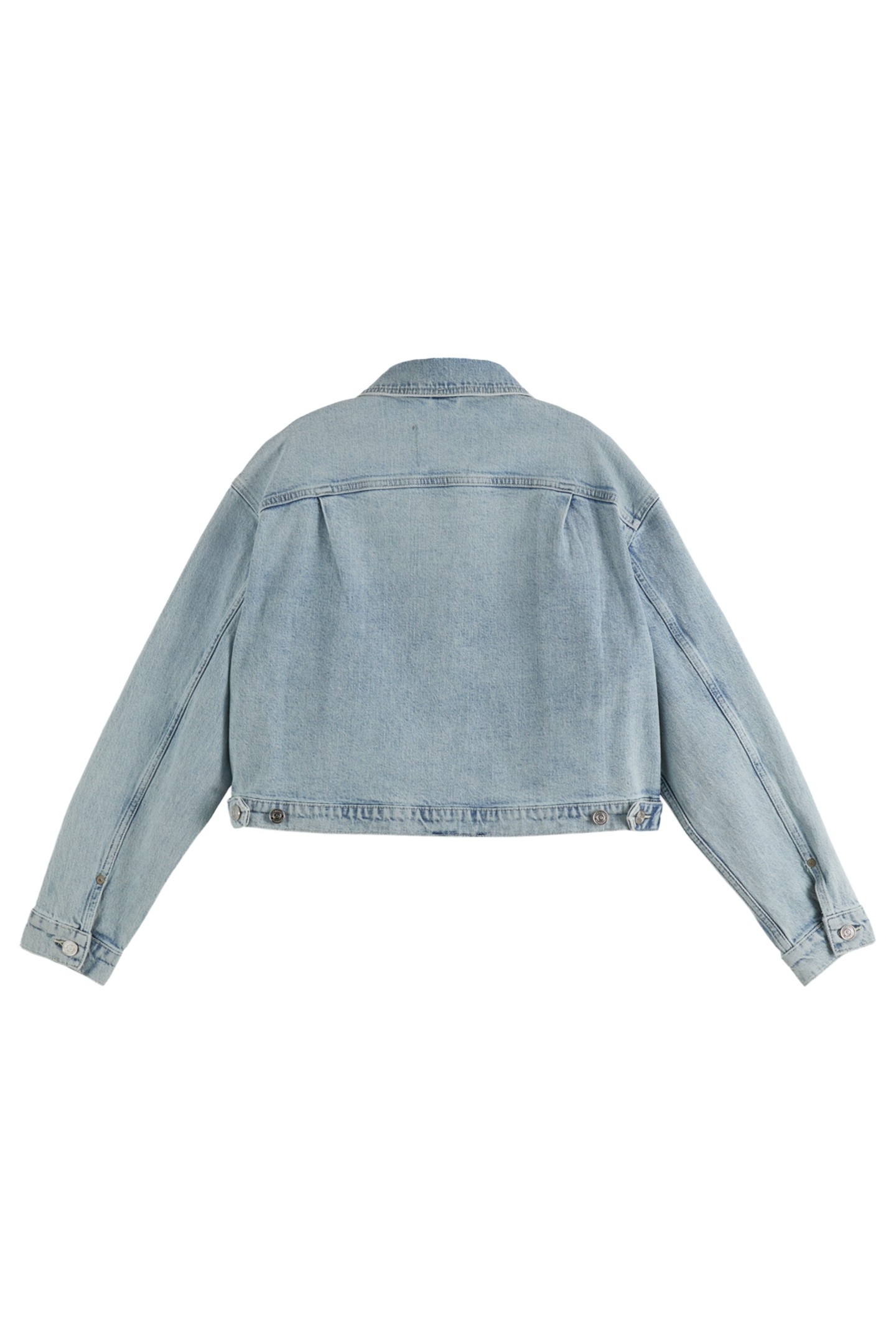 CROPPED DENIM TRUCKER JACKET BLUE STORY STORY BLUE 5
