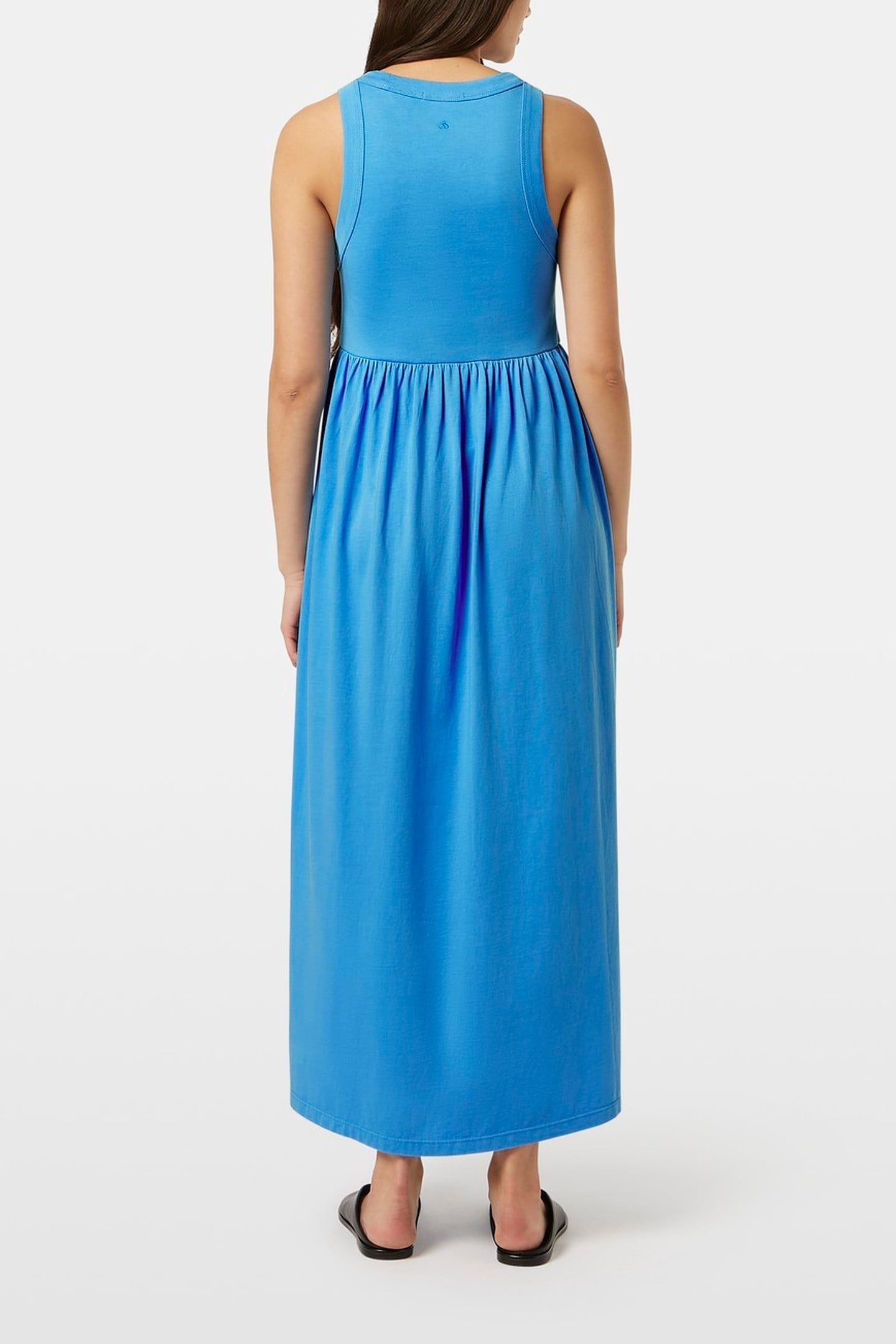 TANK JERSEY MIDI DRESS AQUA BLUE 2