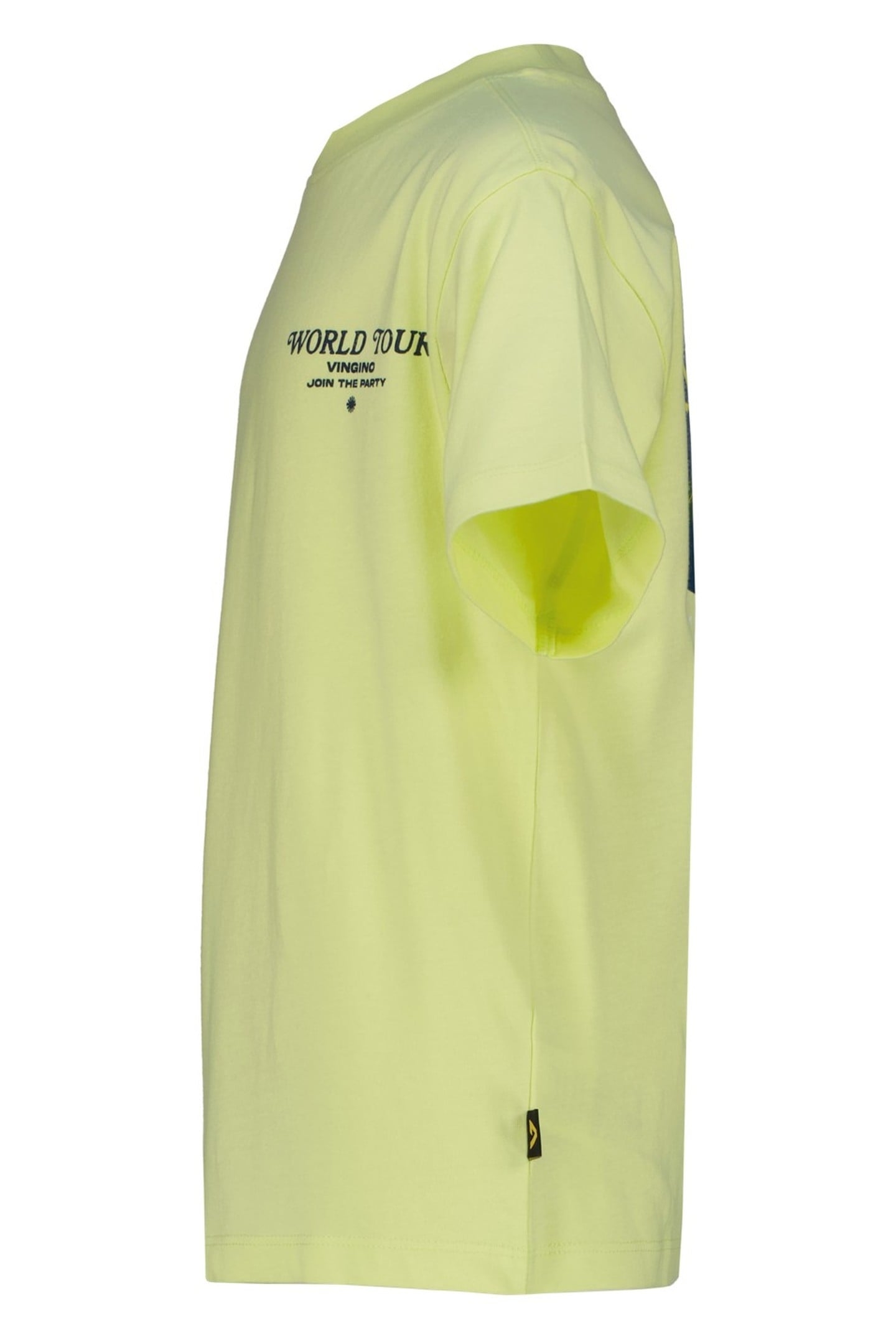 BOYS HAES T-SHIRT PALE LIME YELLOW 3